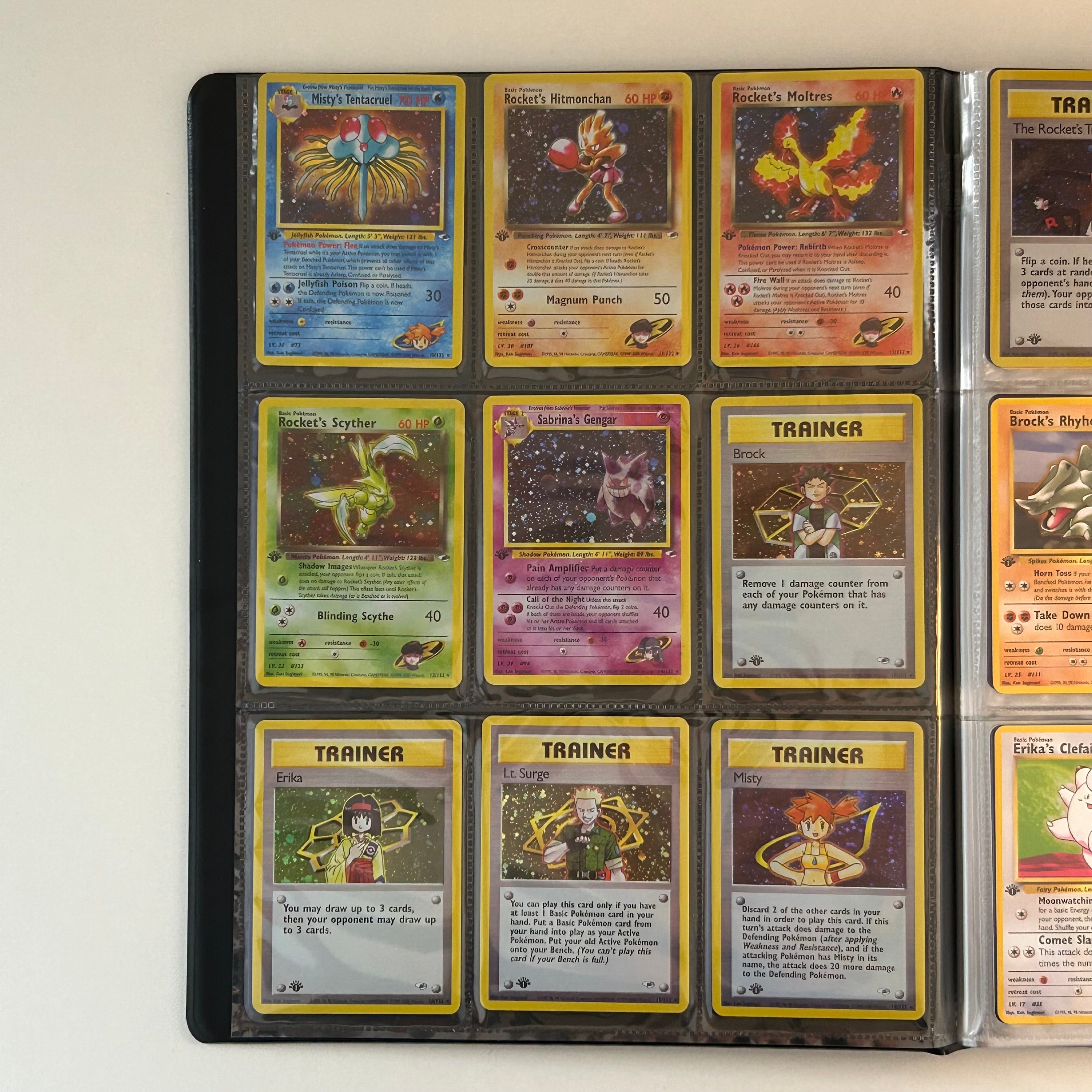 Complete set: Gym Heroes Set (first edition) (G1) / 1999 / PROXY Pokémon TCG card(s)