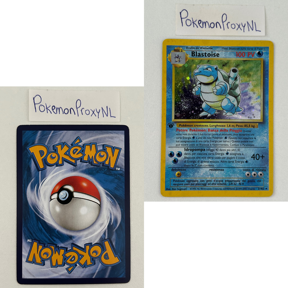 Base Set (first edition) ITALIAN (BS) / 2000 / PROXY Pokémon TCG card(s)
