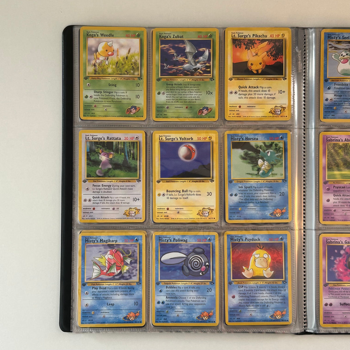 Complete set: Gym Challenge Set (first edition) (G2) / 1999 / PROXY Pokémon TCG card(s)