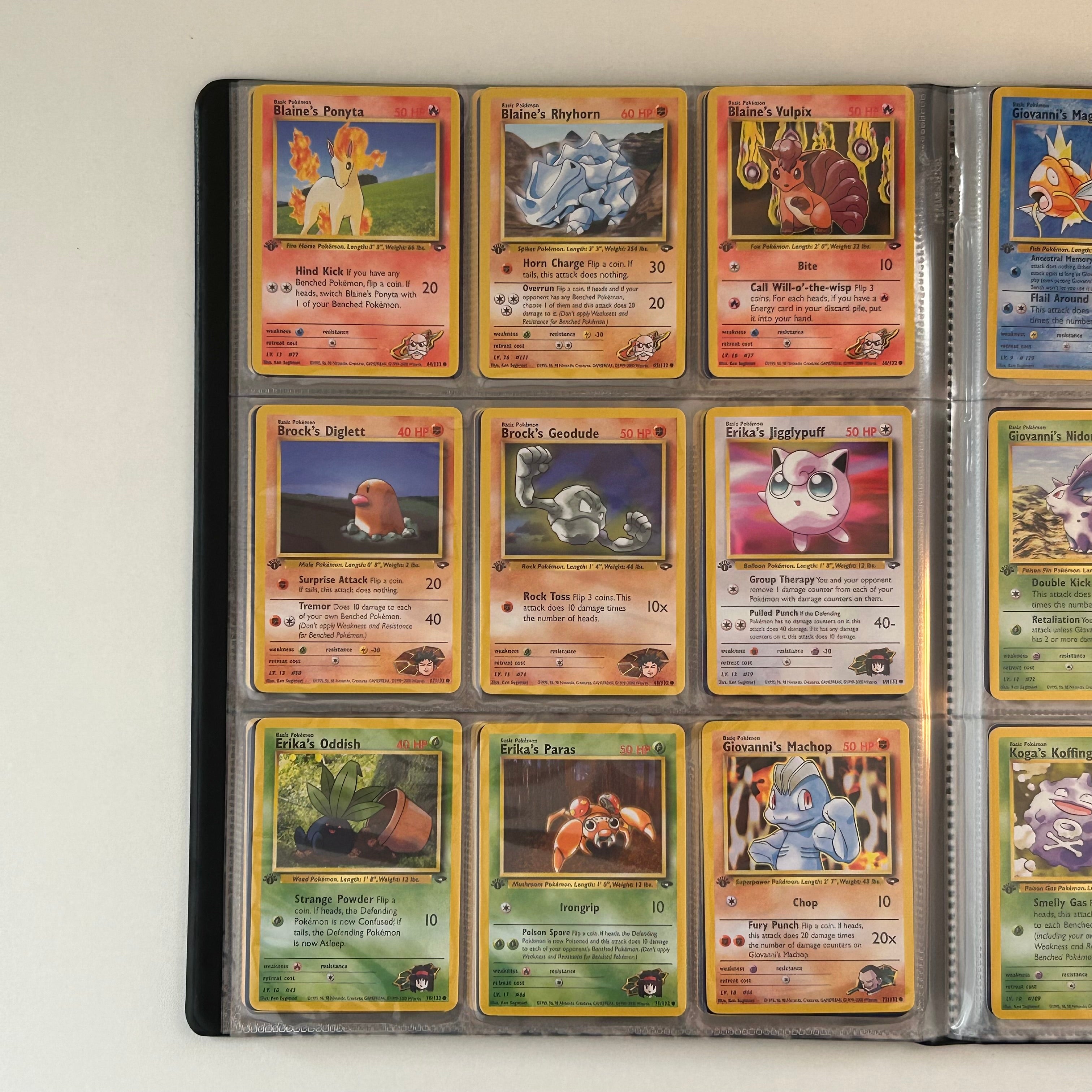 Complete set: Gym Challenge Set (first edition) (G2) / 1999 / PROXY Pokémon TCG card(s)