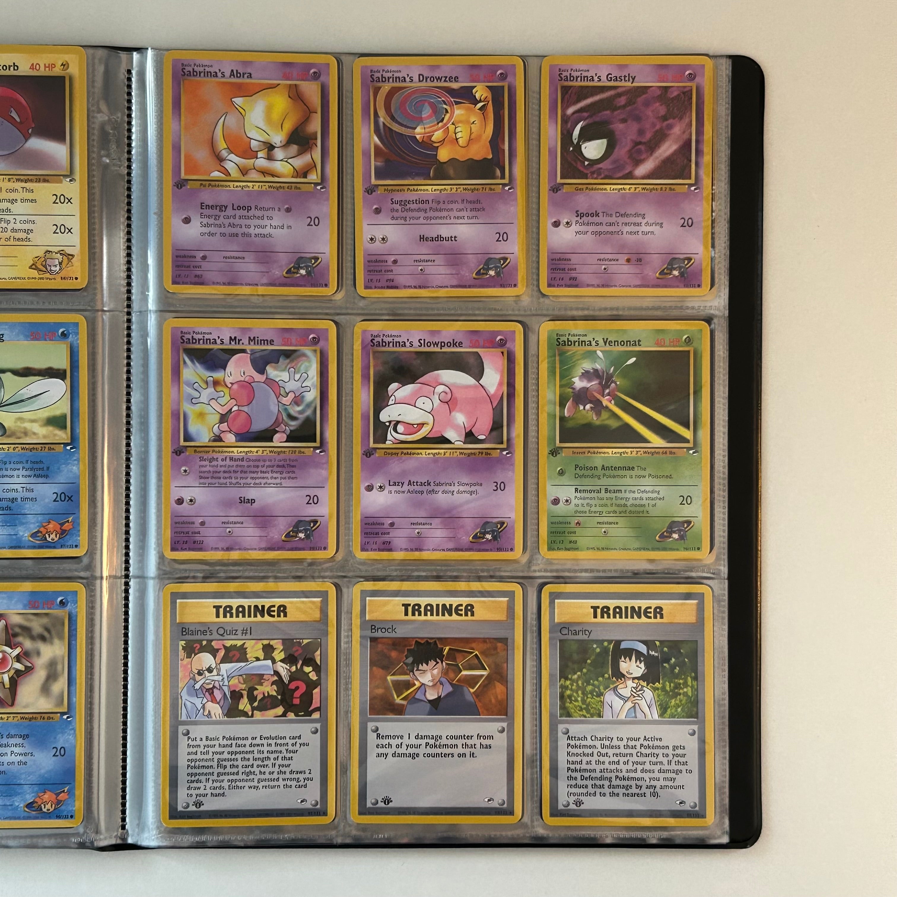 Complete set: Gym Heroes Set (first edition) (G1) / 1999 / PROXY Pokémon TCG card(s)