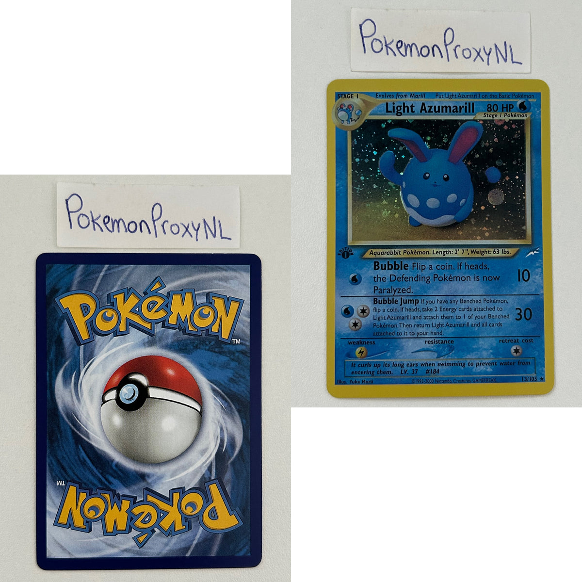 Neo Destiny Set (first edition) (NDE) / 2002 / PROXY Pokémon TCG card(s)