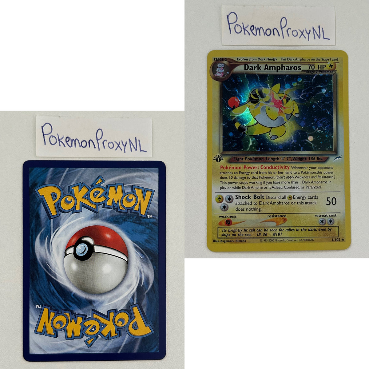 Neo Destiny Set (first edition) (NDE) / 2002 / PROXY Pokémon TCG card(s)