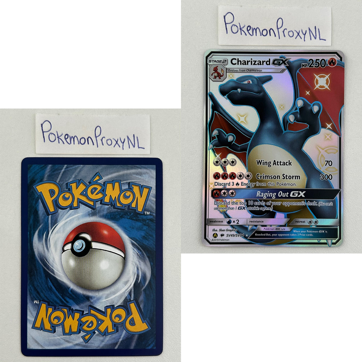 Hidden Fates (Shiny Vault) Set (HIF) / 2019 / PROXY Pokémon TCG card(s)