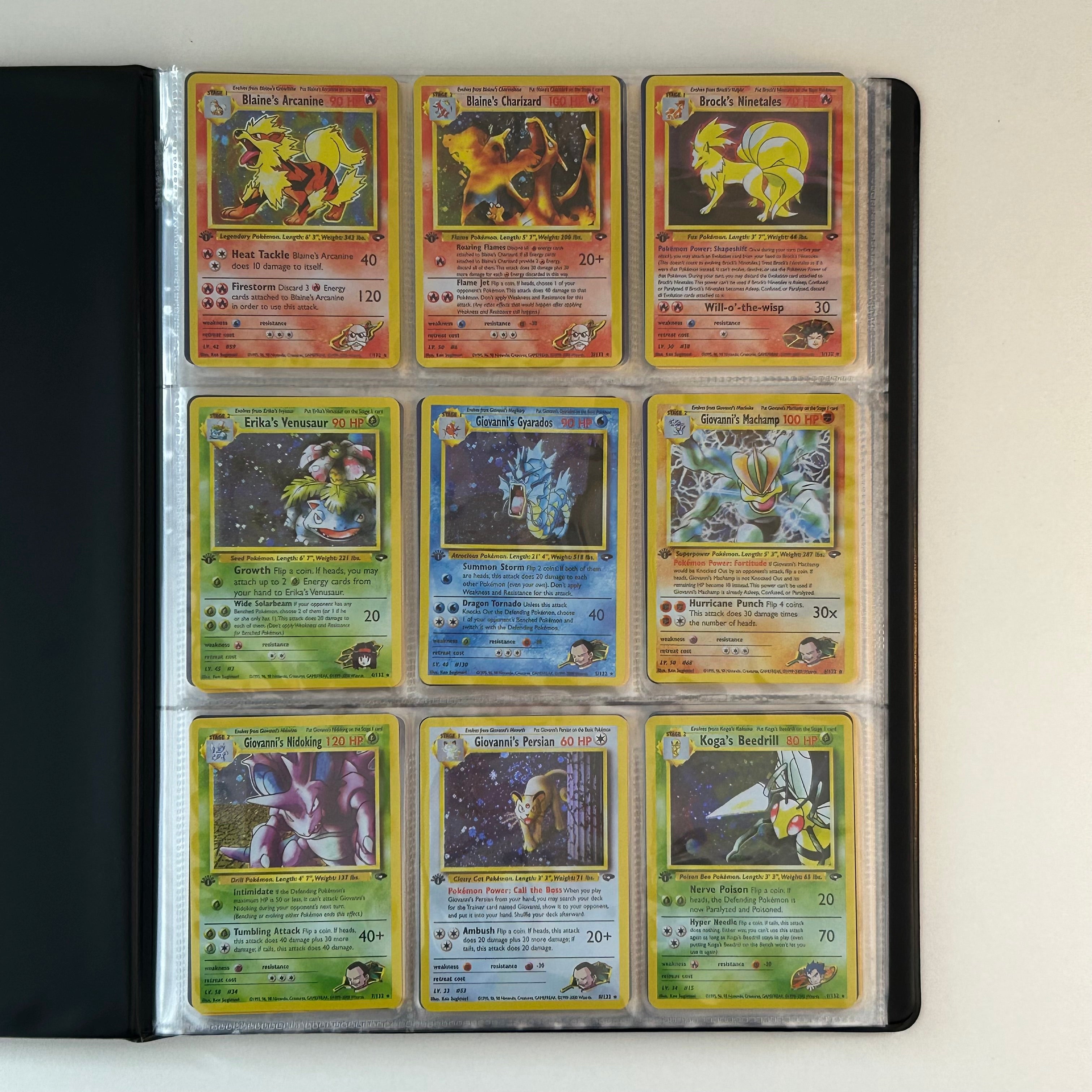 Complete set: Gym Challenge Set (first edition) (G2) / 1999 / PROXY Pokémon TCG card(s)
