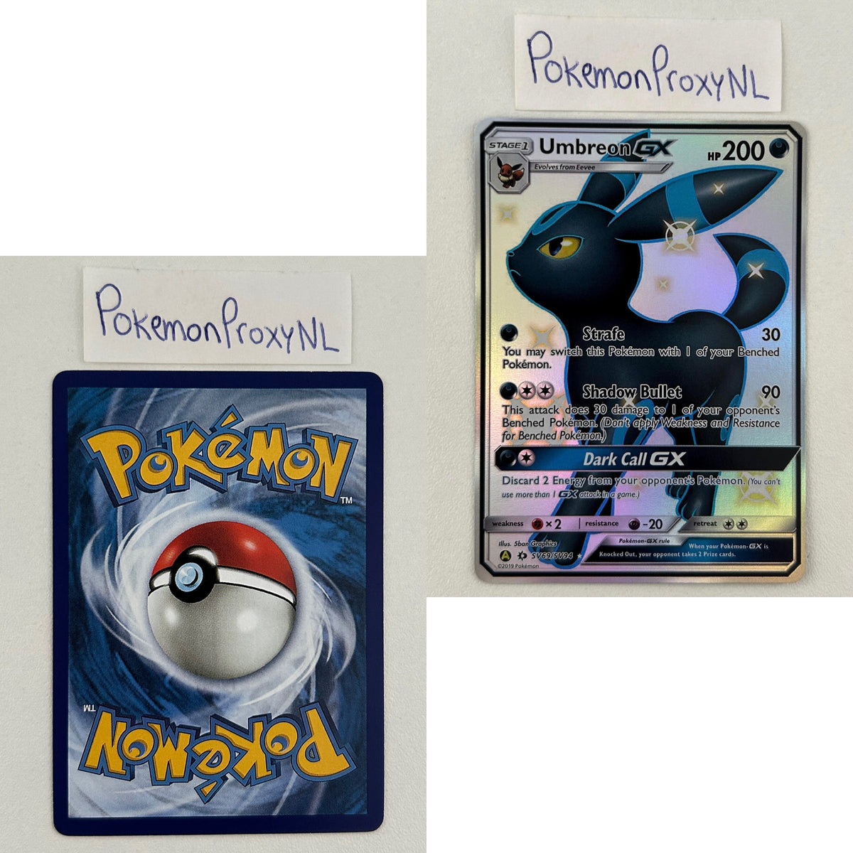 Hidden Fates (Shiny Vault) Set (HIF) / 2019 / PROXY Pokémon TCG card(s)