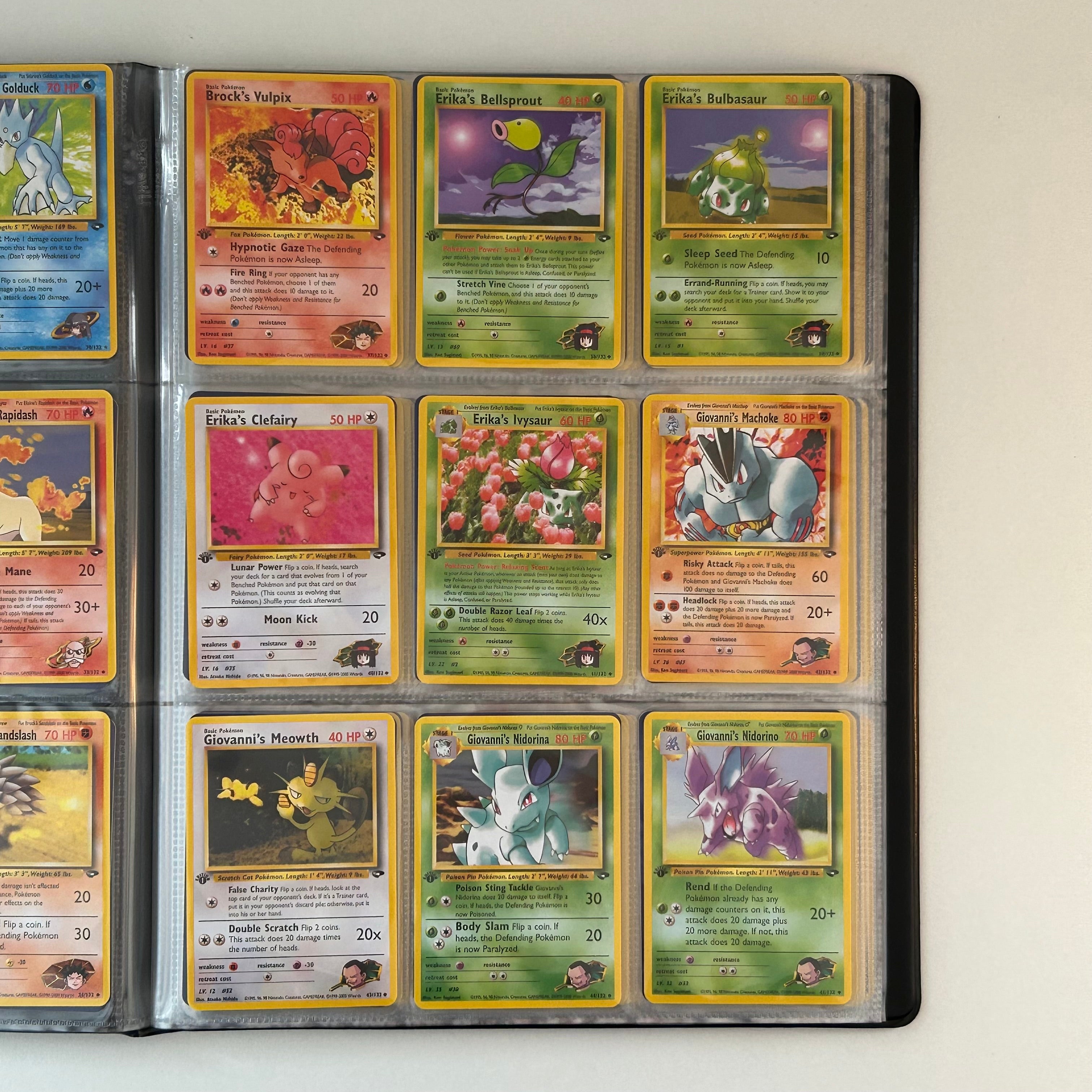 Complete set: Gym Challenge Set (first edition) (G2) / 1999 / PROXY Pokémon TCG card(s)