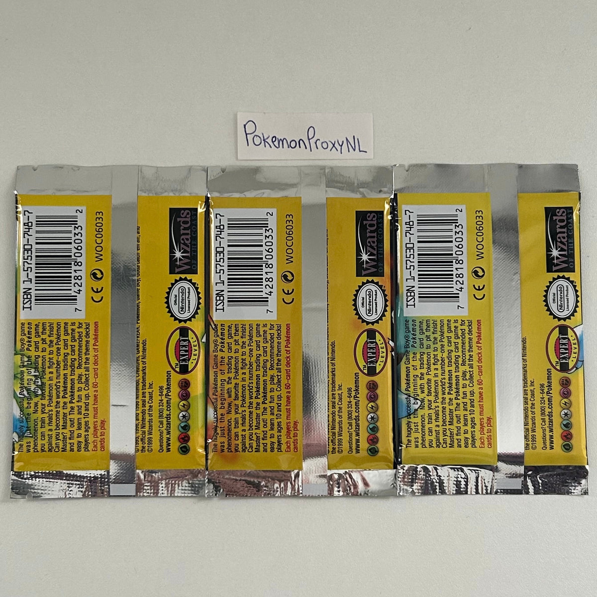 Booster box/packs: Base Set (first edition) (BS) / PROXY Pokémon TCG card(s)