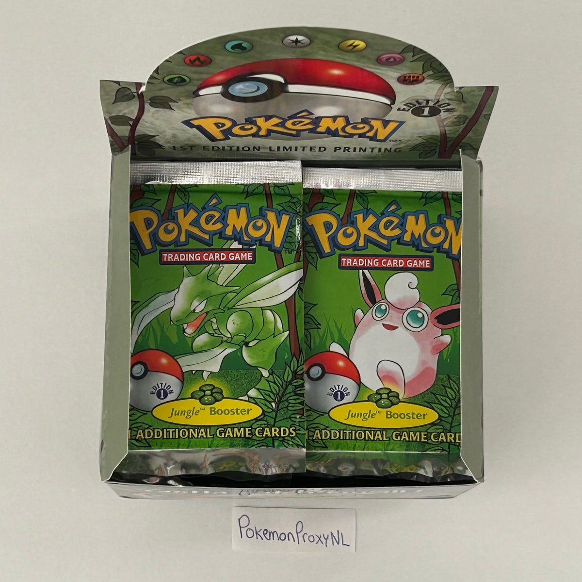 Booster box/packs: Jungle Set (first edition) (JU) / PROXY Pokémon TCG card(s)