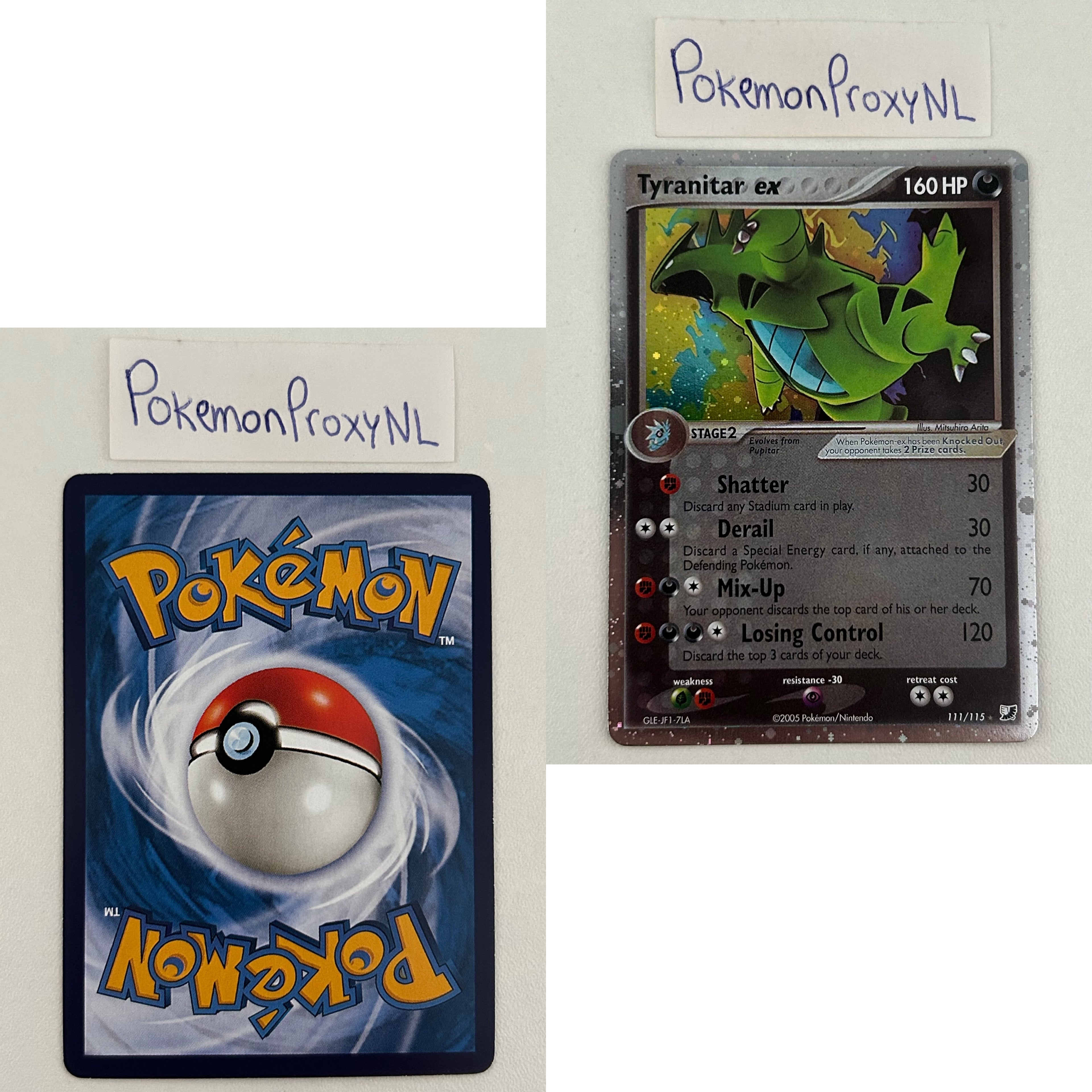 Unseen Forces Set (UF) / 1/115 - 117/115 / 2005 / PROXY Pokémon TCG card(s)