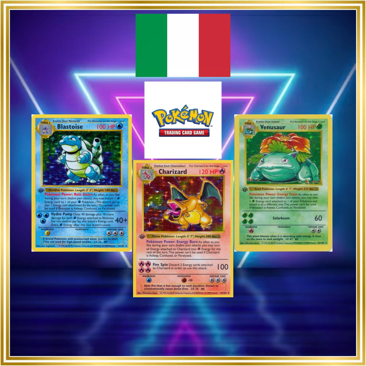 Base Set (first edition) ITALIAN (BS) / 2000 / PROXY Pokémon TCG card(s)