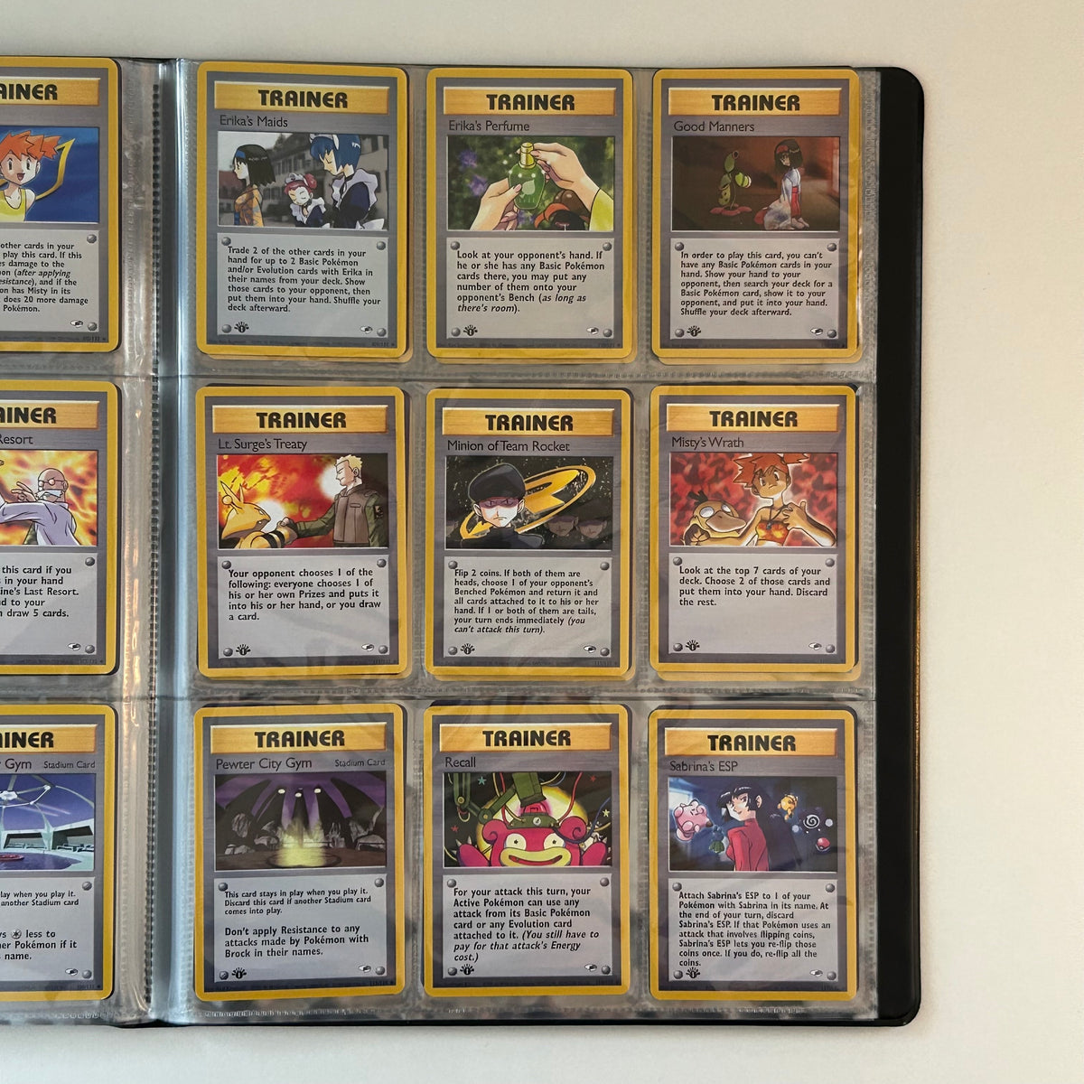 Complete set: Gym Heroes Set (first edition) (G1) / 1999 / PROXY Pokémon TCG card(s)
