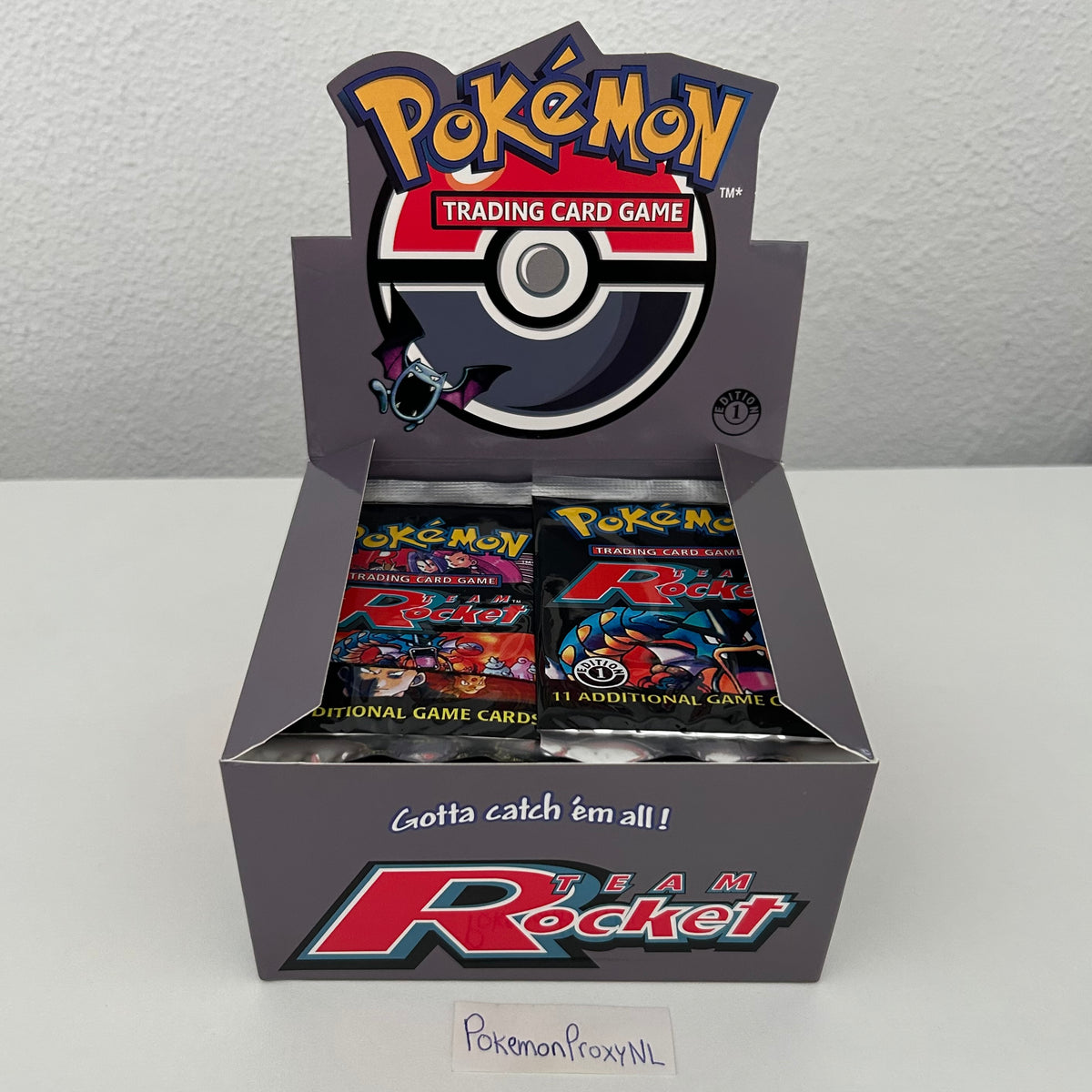 Booster box/packs: Team Rocket Set (first edition) (RO) / PROXY Pokémon TCG card(s)