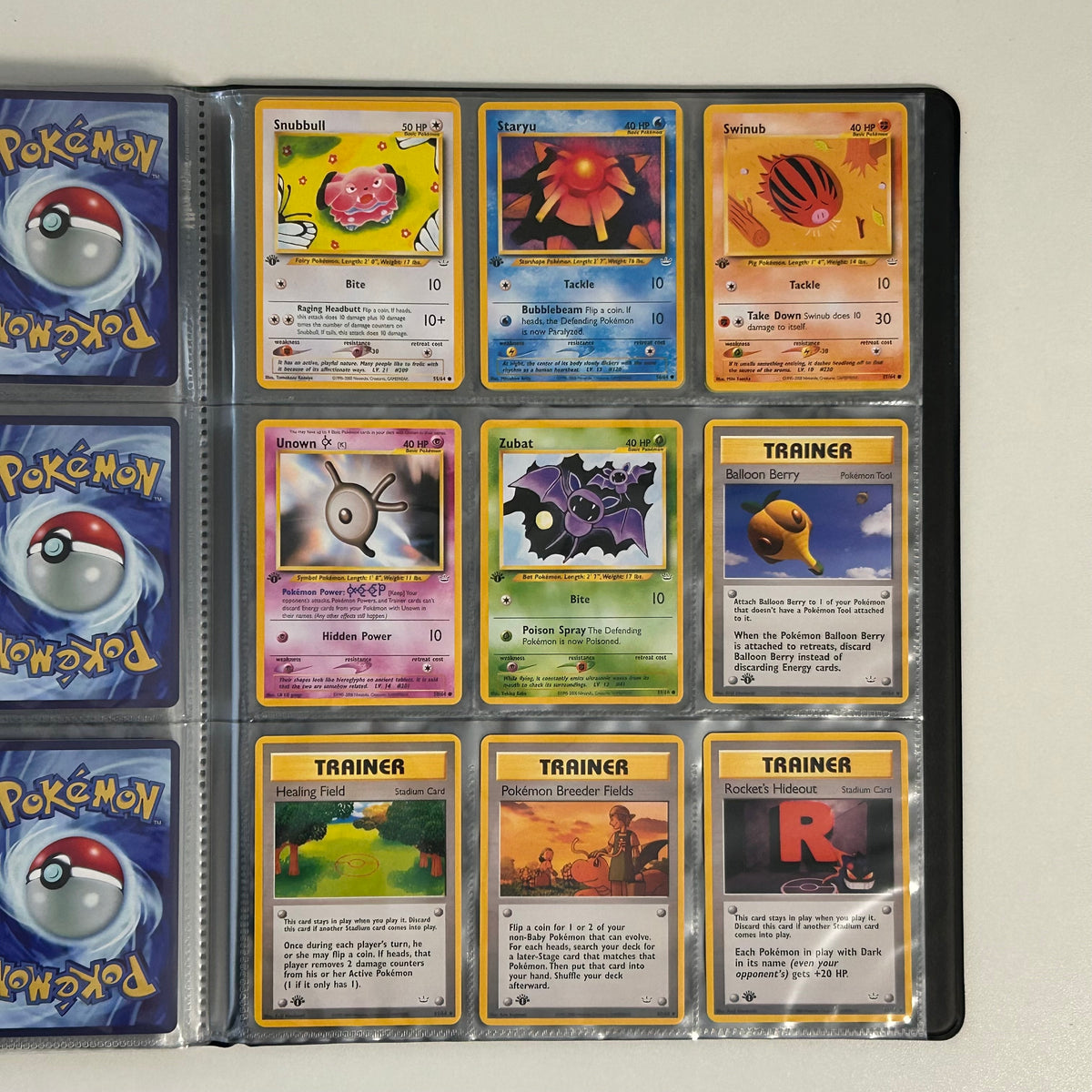 Complete set: Neo Revelation Set (first edition) (NR) / 2001 / PROXY Pokémon TCG card(s)