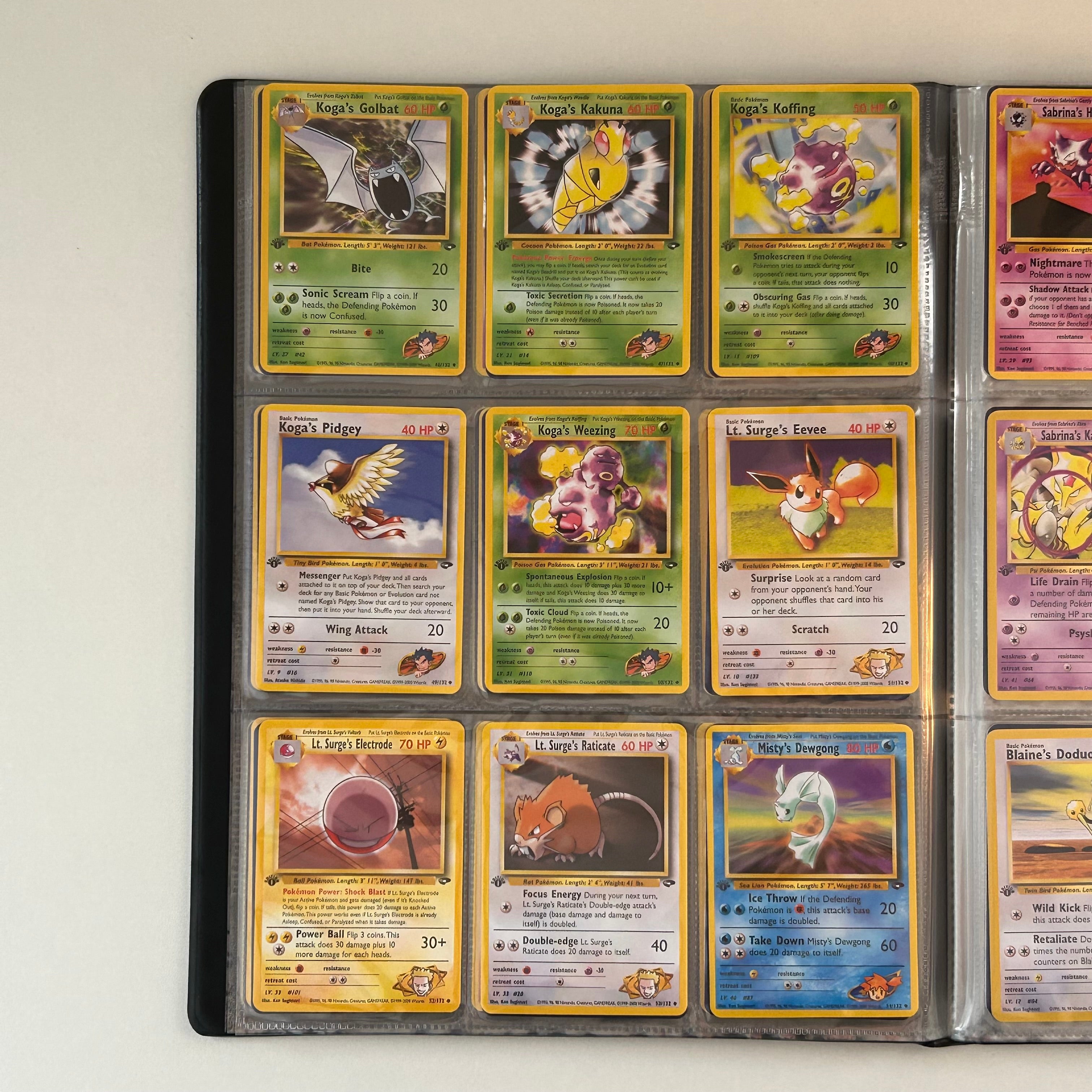 Complete set: Gym Challenge Set (first edition) (G2) / 1999 / PROXY Pokémon TCG card(s)