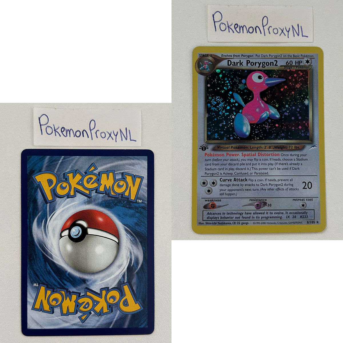 Neo Destiny Set (first edition) (NDE) / 2002 / PROXY Pokémon TCG card(s)