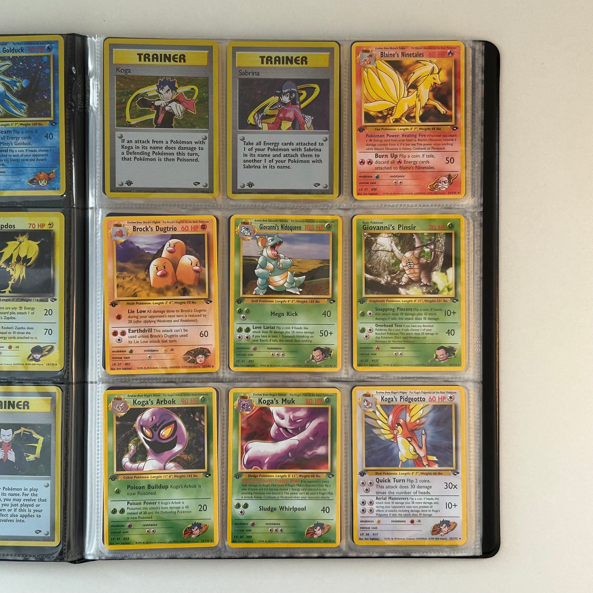 Complete set: Gym Challenge Set (first edition) (G2) / 1999 / PROXY Pokémon TCG card(s)