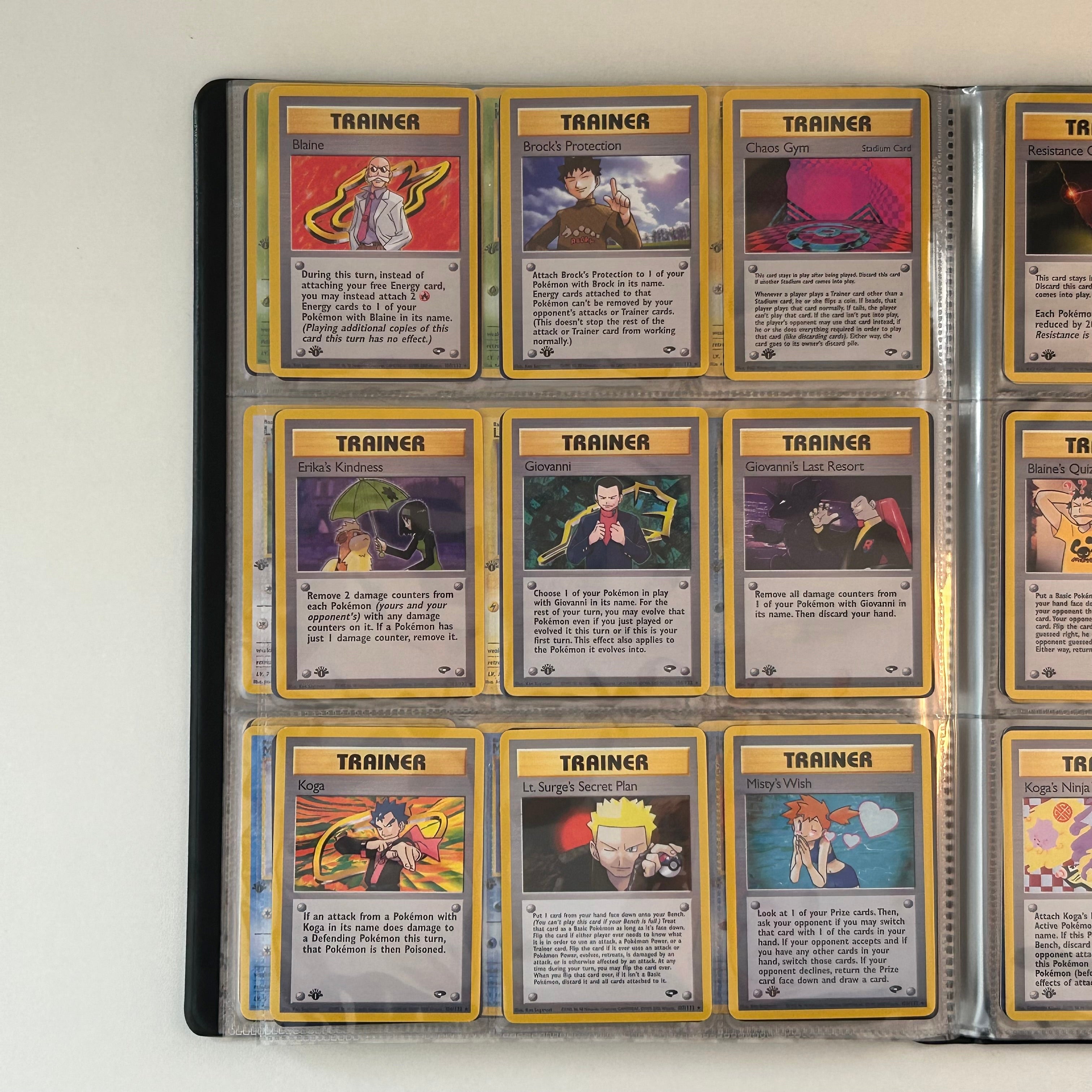 Complete set: Gym Challenge Set (first edition) (G2) / 1999 / PROXY Pokémon TCG card(s)