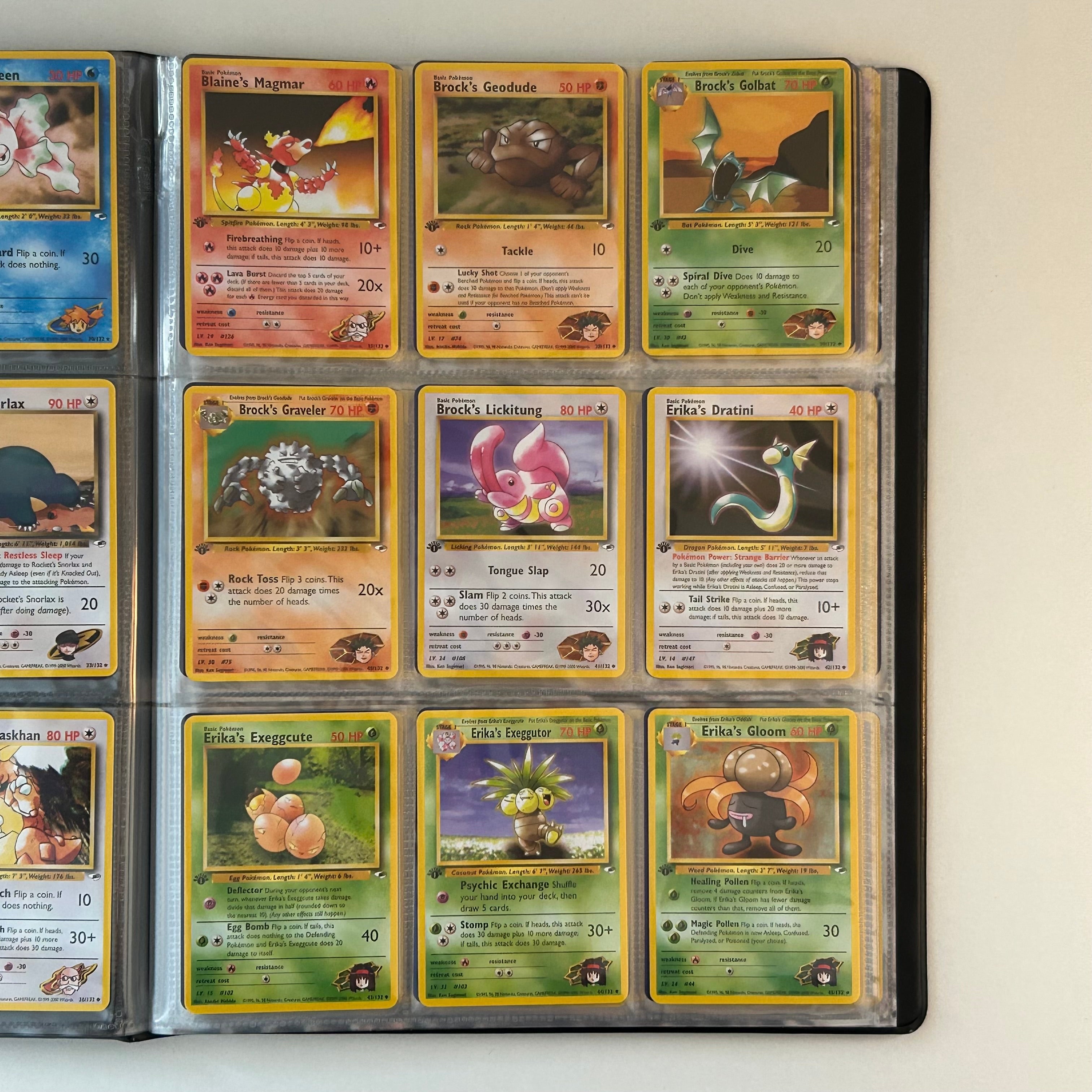 Complete set: Gym Heroes Set (first edition) (G1) / 1999 / PROXY Pokémon TCG card(s)