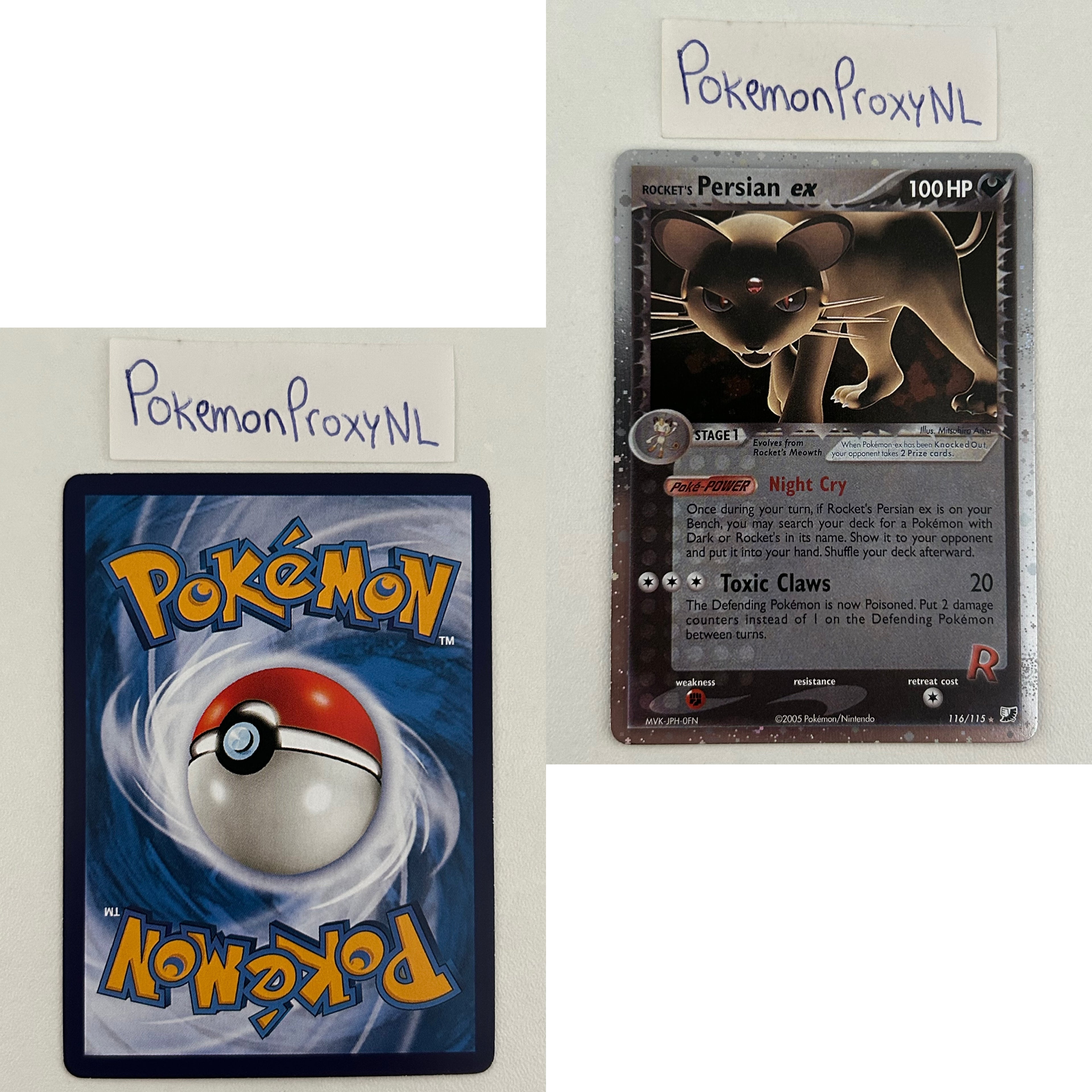 Unseen Forces Set (UF) / 1/115 - 117/115 / 2005 / PROXY Pokémon TCG card(s)
