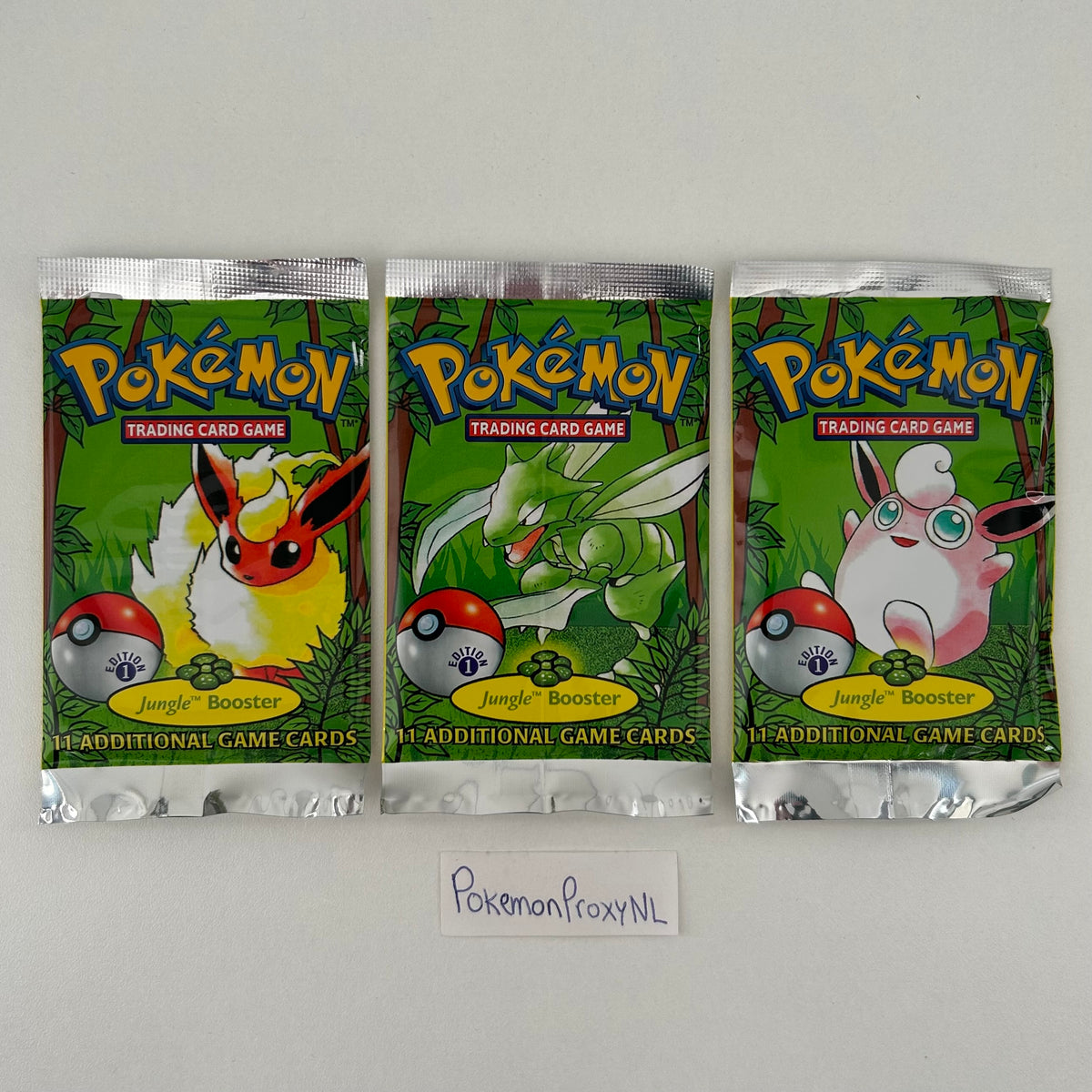 Booster box/packs: Jungle Set (first edition) (JU) / PROXY Pokémon TCG card(s)