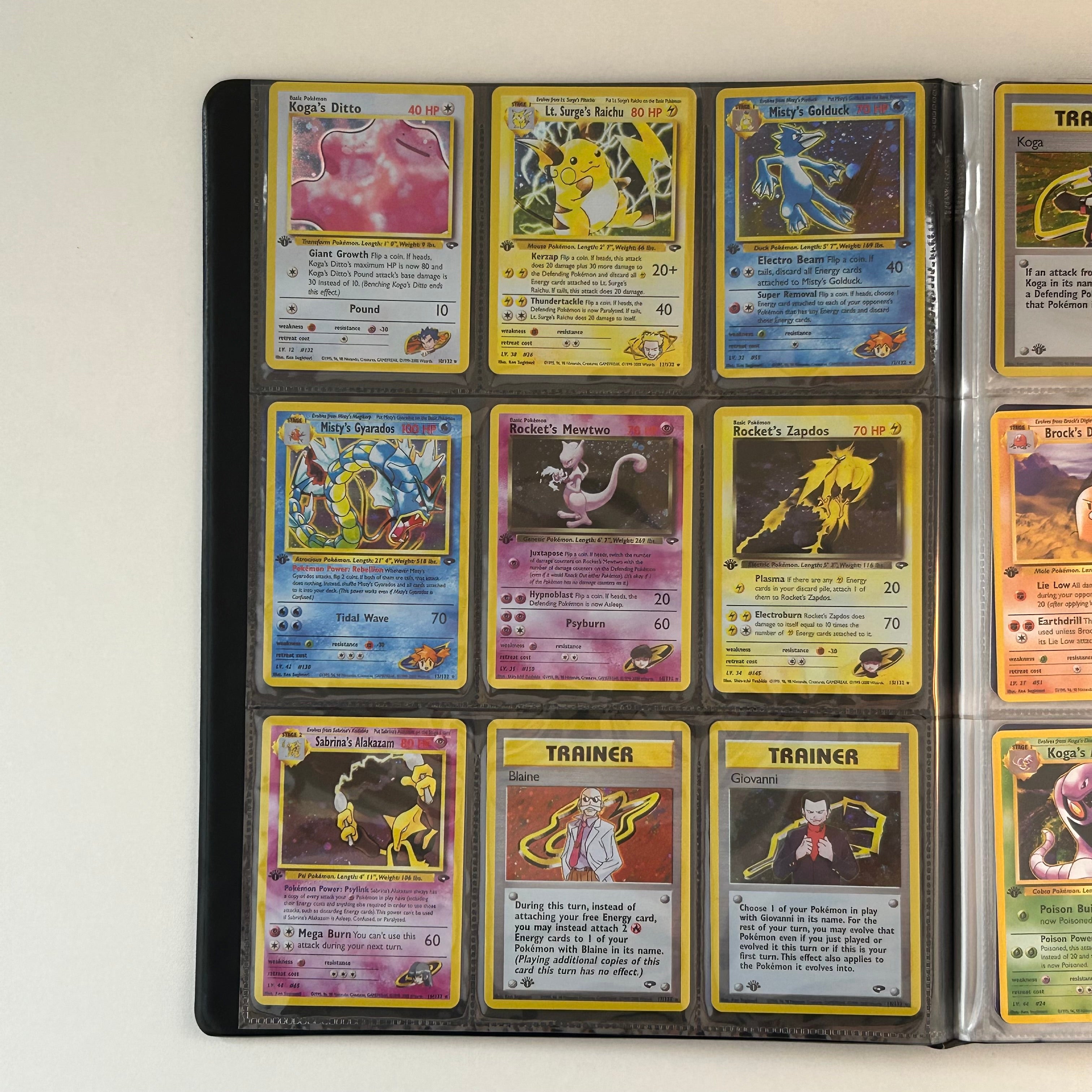 Complete set: Gym Challenge Set (first edition) (G2) / 1999 / PROXY Pokémon TCG card(s)