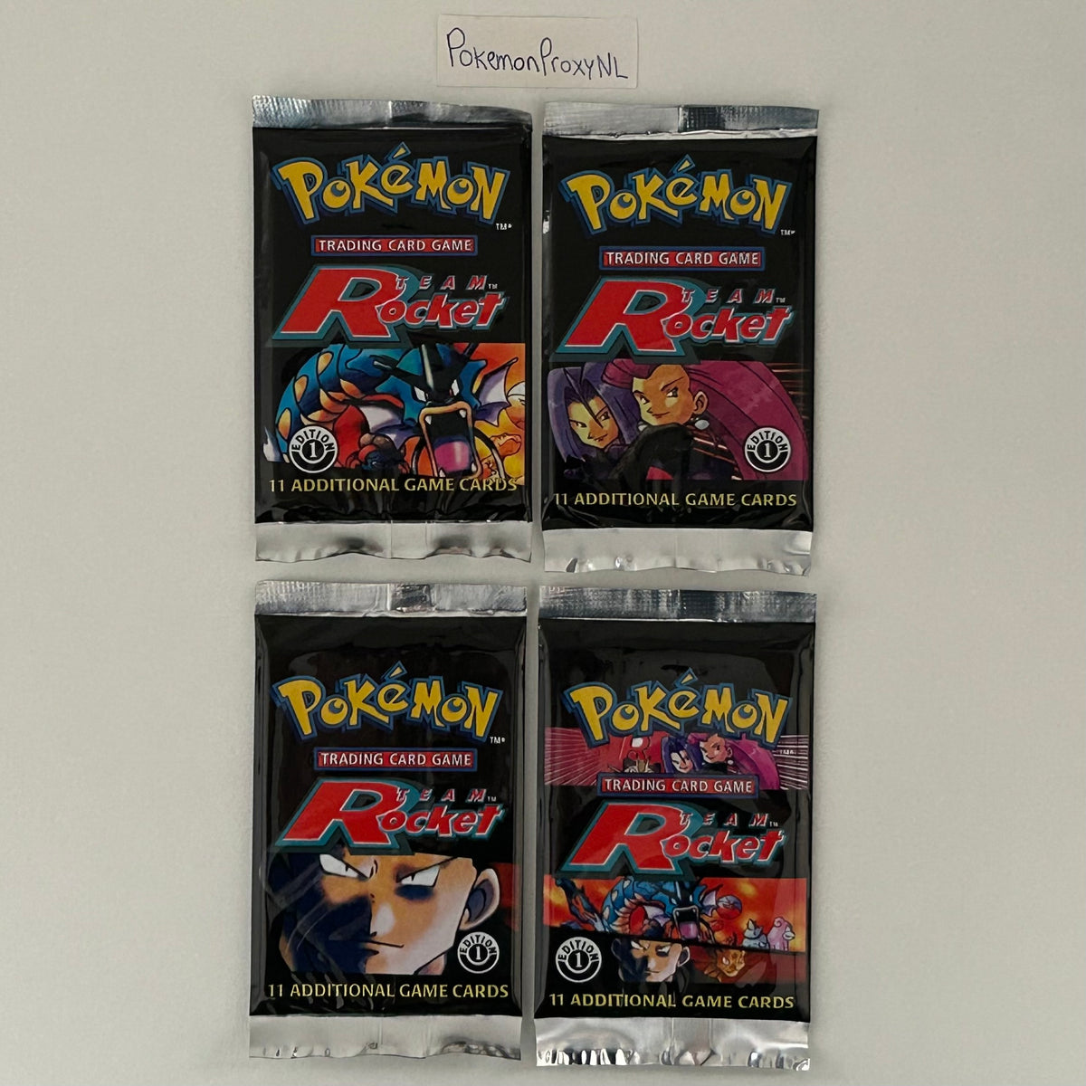 Booster box/packs: Team Rocket Set (first edition) (RO) / PROXY Pokémon TCG card(s)