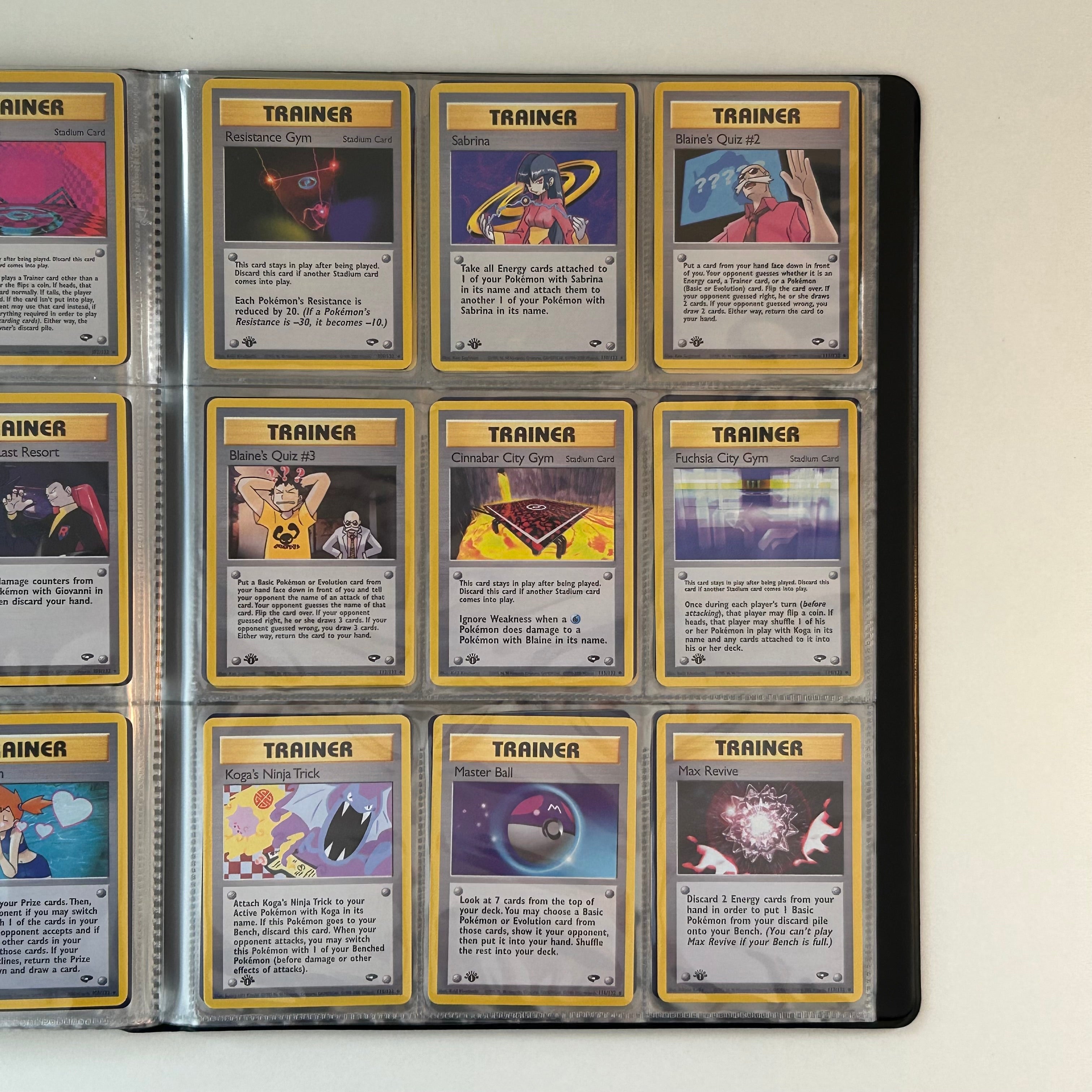 Complete set: Gym Challenge Set (first edition) (G2) / 1999 / PROXY Pokémon TCG card(s)