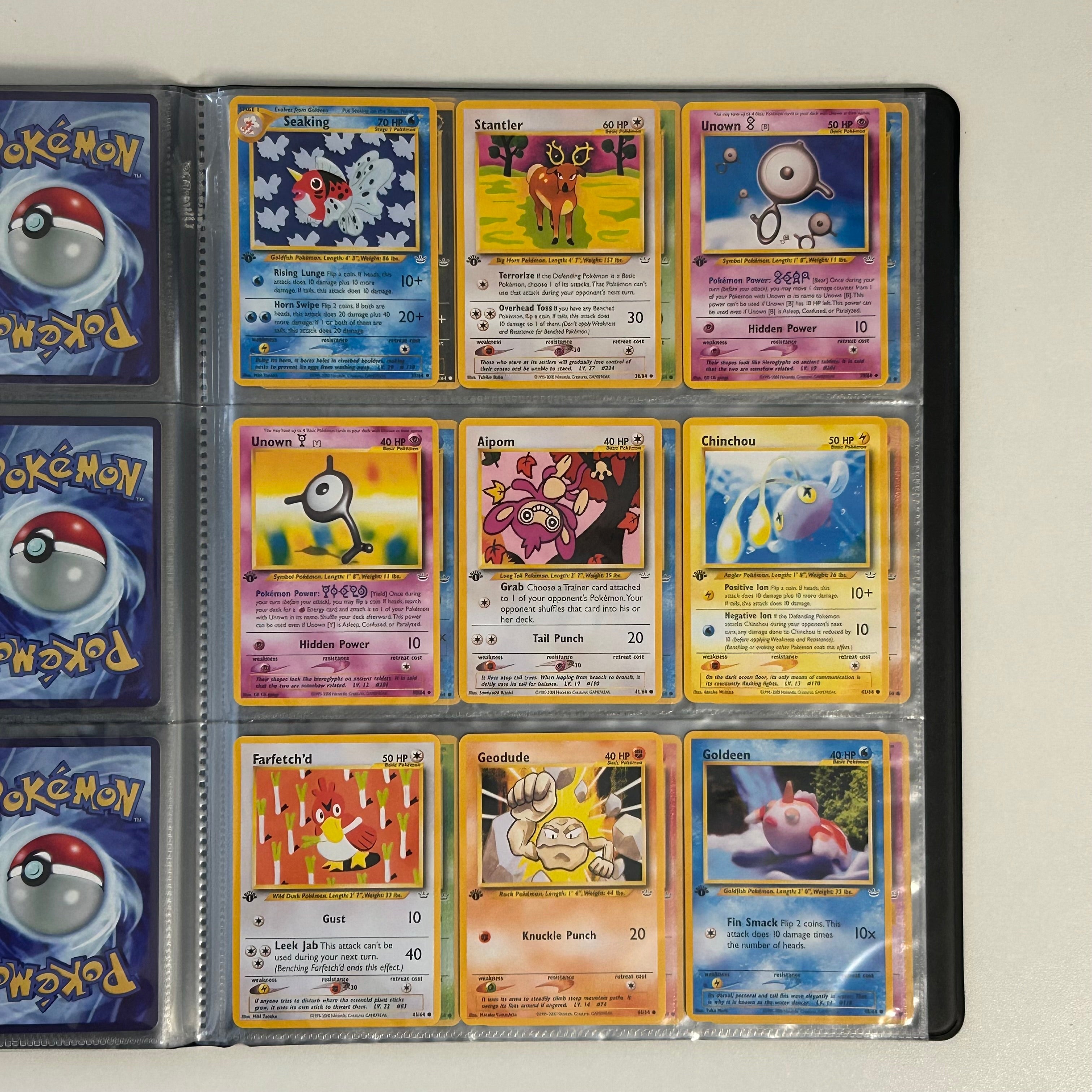 Complete set: Neo Revelation Set (first edition) (NR) / 2001 / PROXY Pokémon TCG card(s)