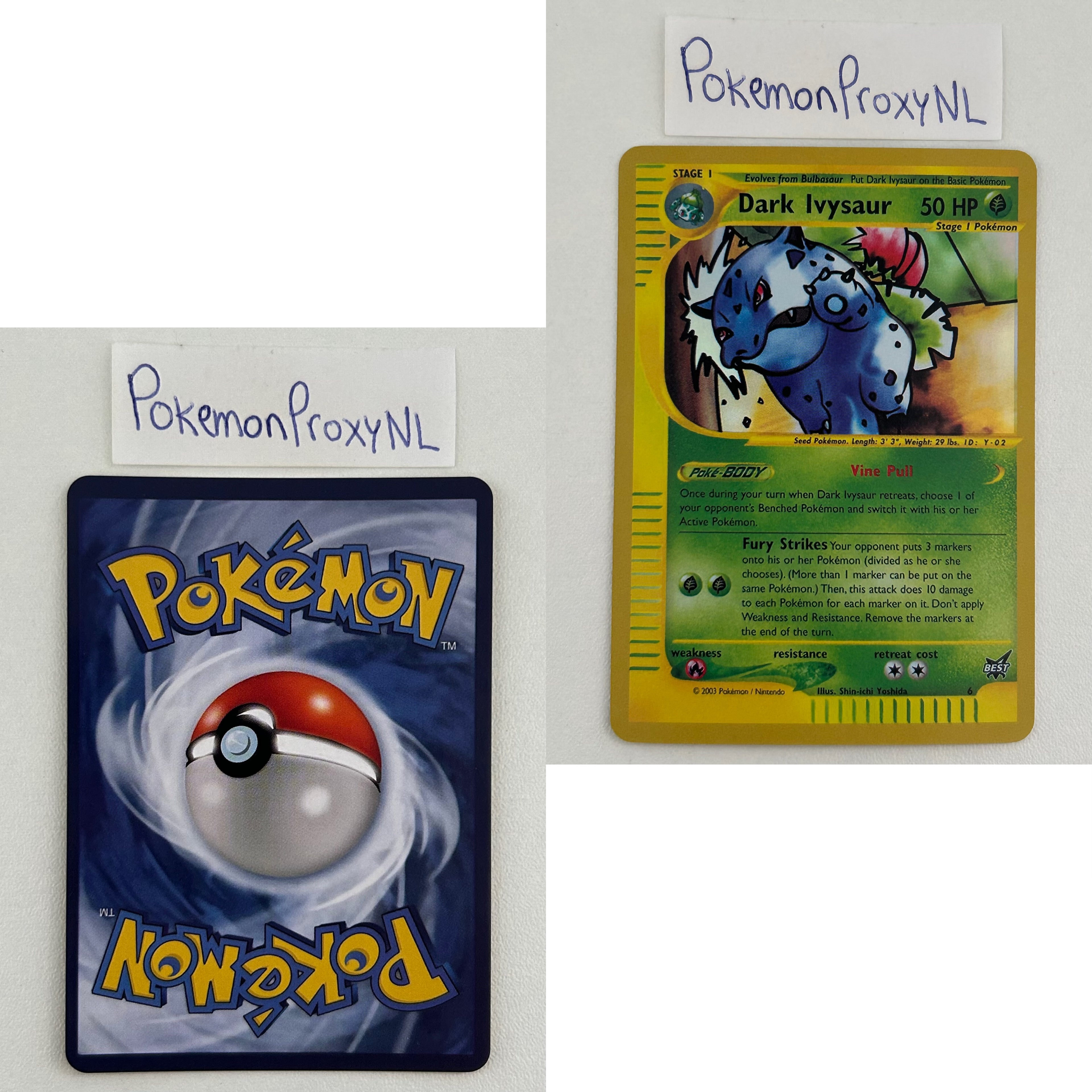 Best of Game Set (BoG) / 1 - 9 / 2002-2003 / PROXY Pokémon TCG card(s)