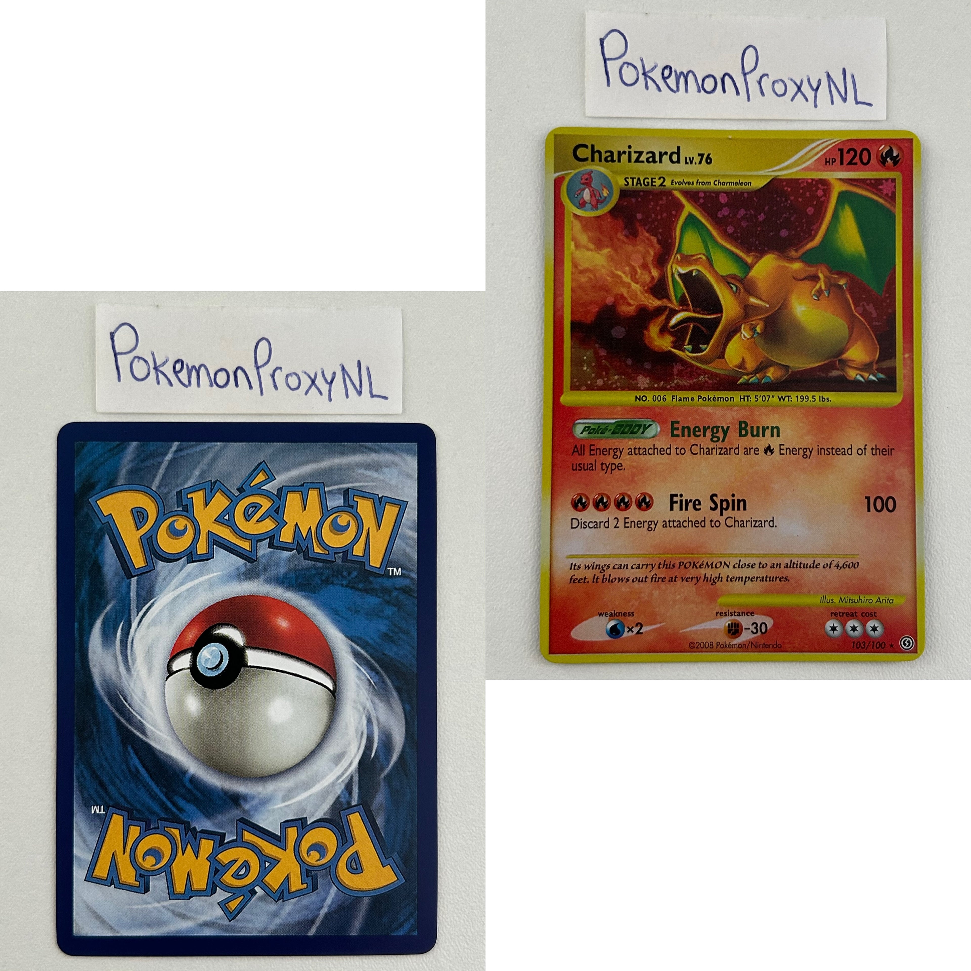 Stormfront Set (SF) / 1/100 - 103/100 / 2008 / PROXY Pokémon TCG card(s)