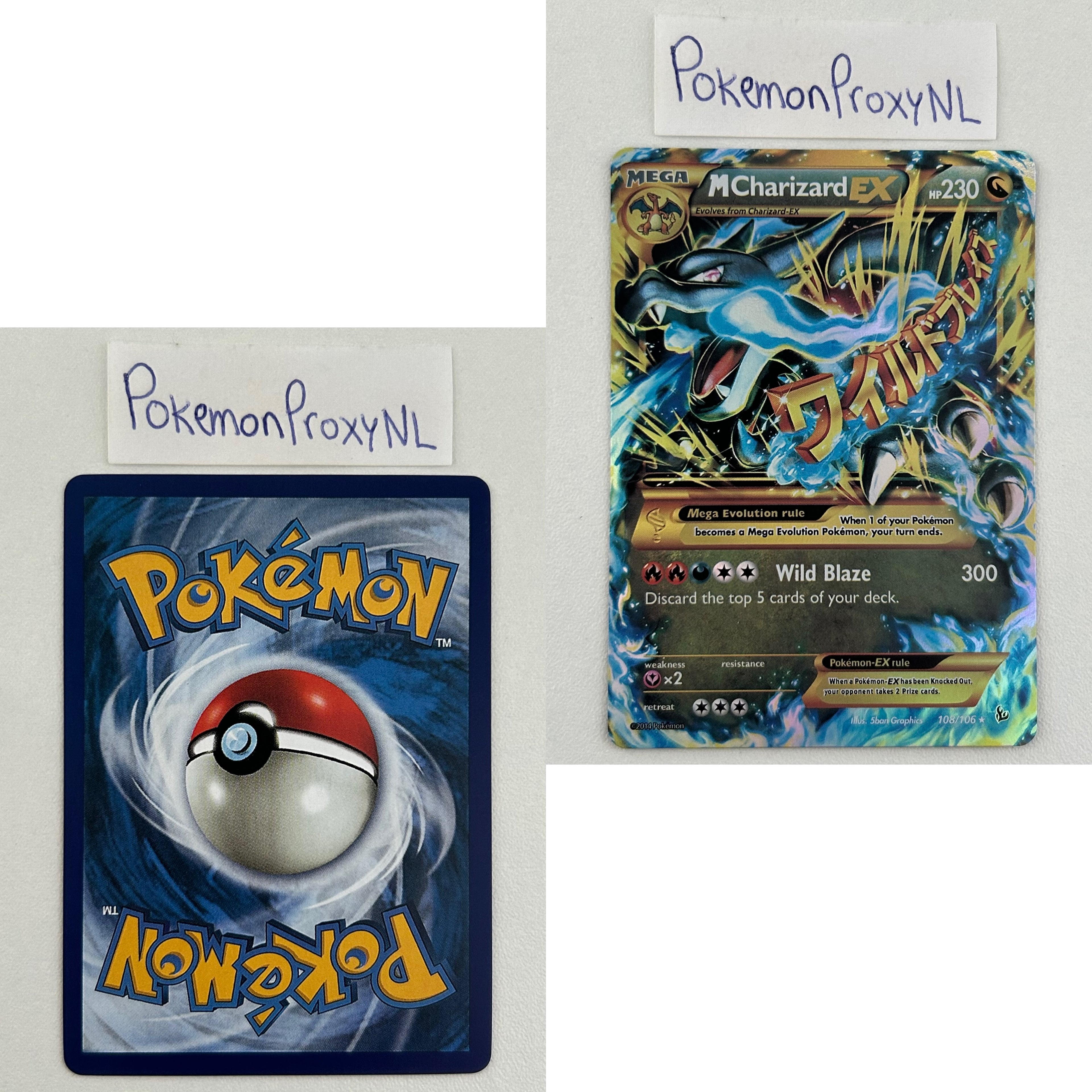 Flashfire Set (FLF) / 1/106 - 109/106 / 2014 / PROXY Pokémon TCG card(s)