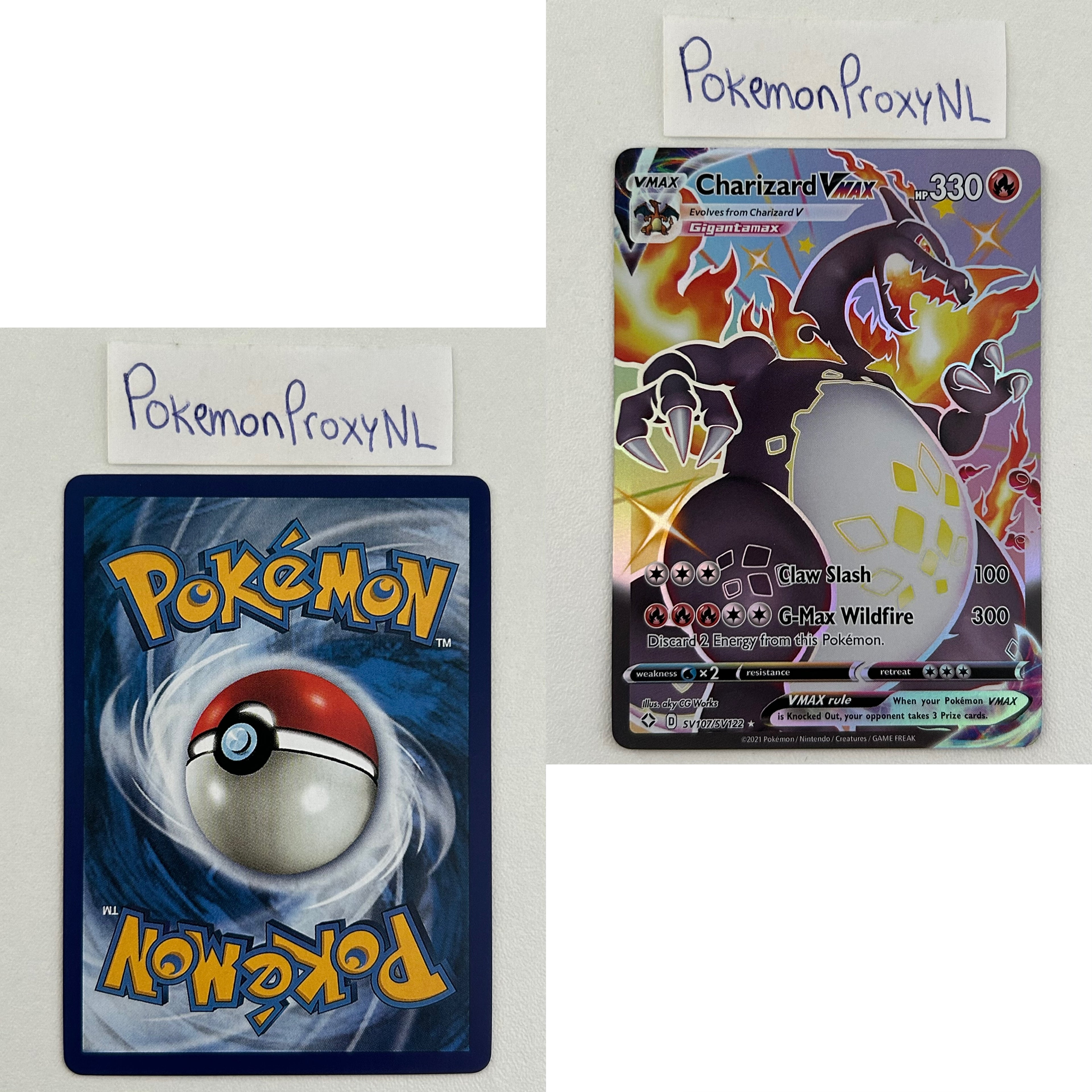 Shining Fates Set (SHF) / 001/072 - SV122/SV122 / 2021 / PROXY Pokémon TCG card(s)