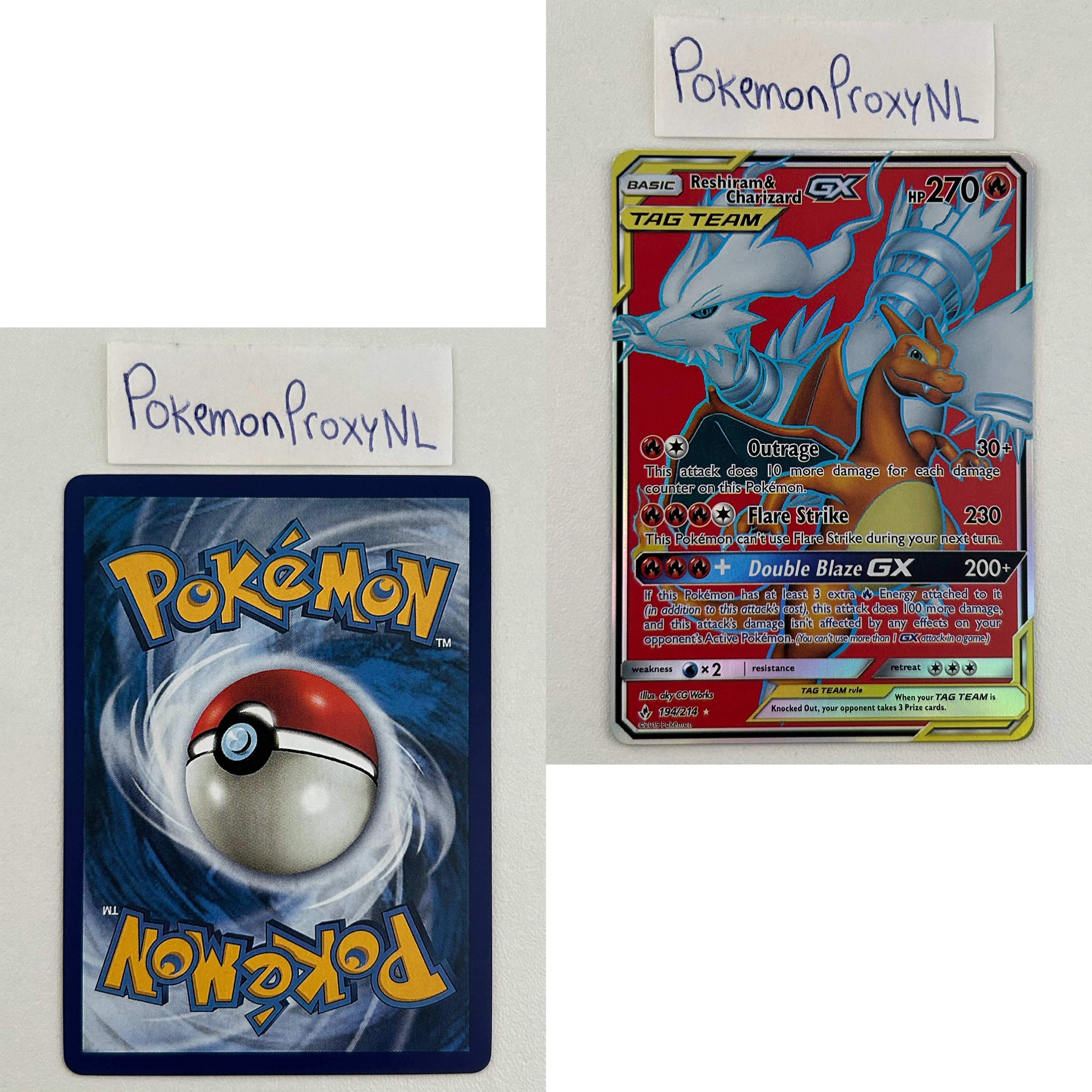 Unbroken Bonds Set (UNB) / 1/214 - 195a/214 / 2019 / PROXY Pokémon TCG card(s)