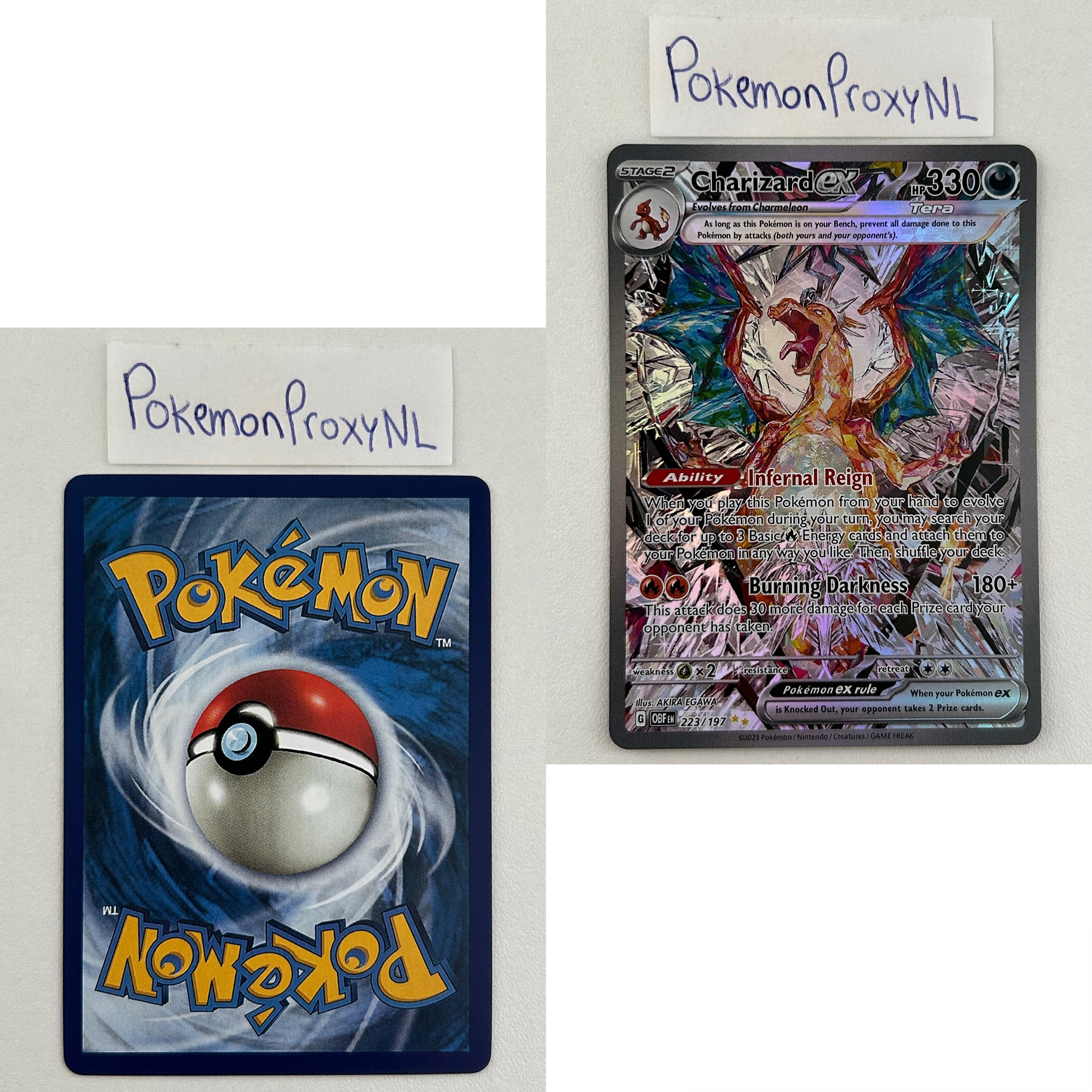 Obsidian Flames Set (OBF) / 001/197 - 230/197 / 2023 / PROXY Pokémon TCG card(s)