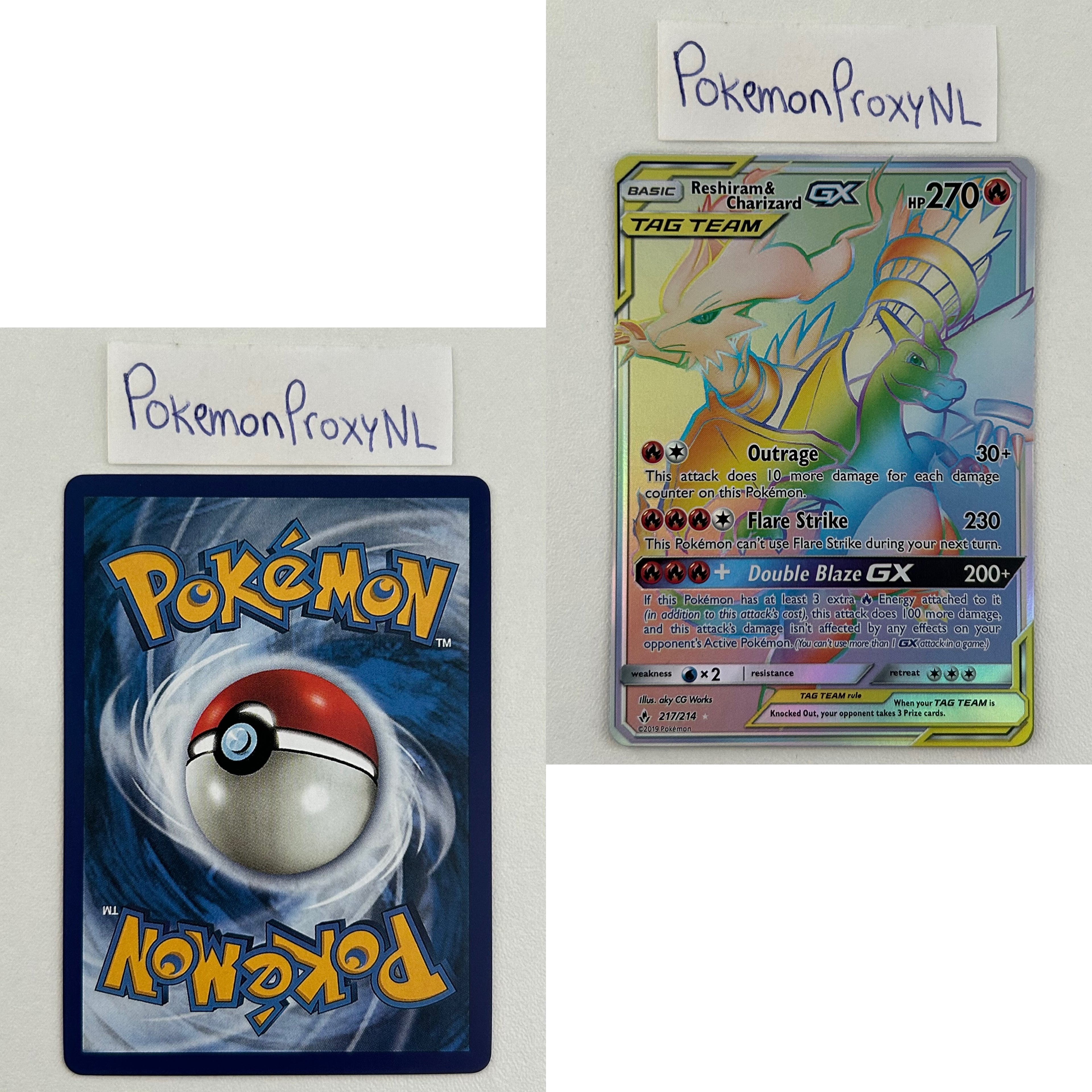 Unbroken Bonds Set (UNB) / 1/214 - 195a/214 / 2019 / PROXY Pokémon TCG card(s)