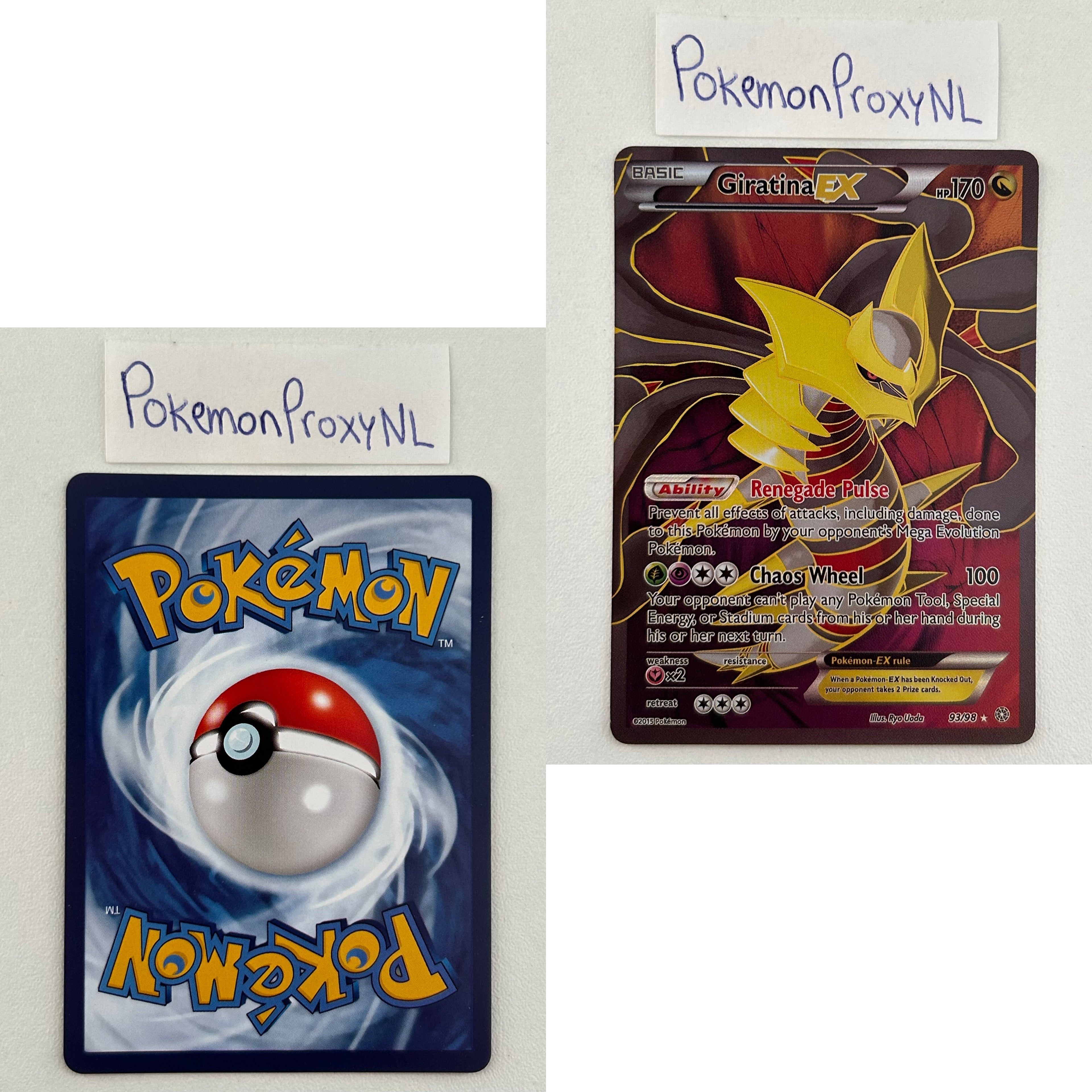 Ancient Origins Set (AOR) / 1/98 - 75a/98 / 2015 / PROXY Pokémon TCG card(s)