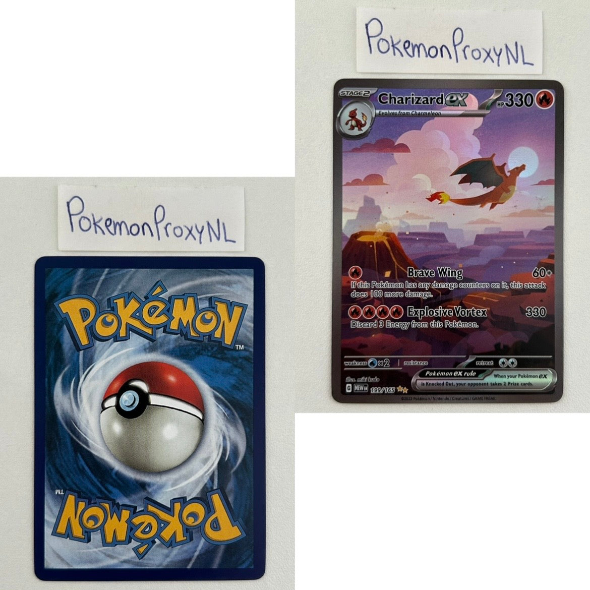 Pokémon 151 Set (MEW) / 001/165 - 207/165 / 2023 / PROXY Pokémon TCG card(s)