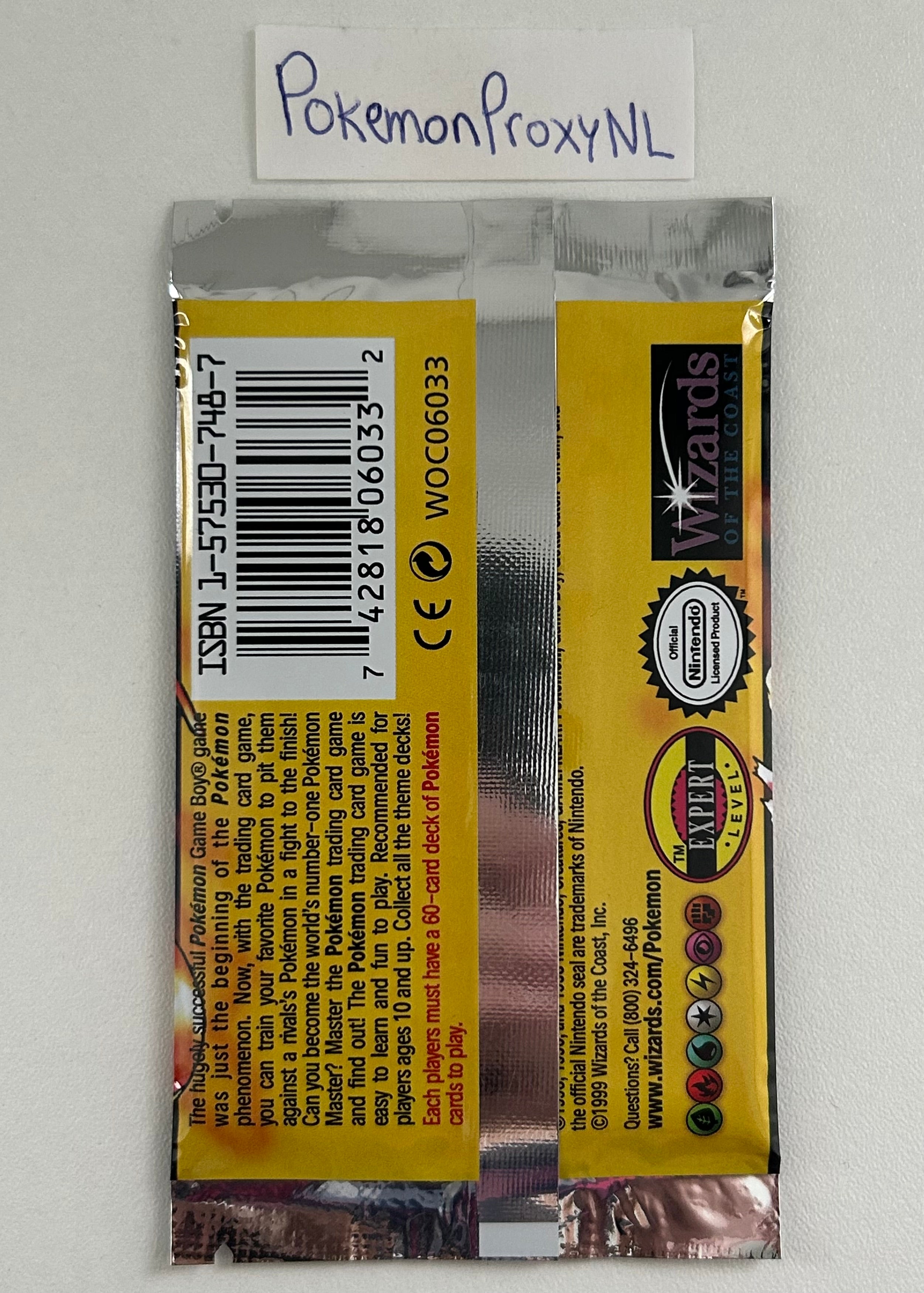 Base Set (First Edition) Booster with 11 cards / Base Set / 1999 / PROXY Pokémon TCG card(s)