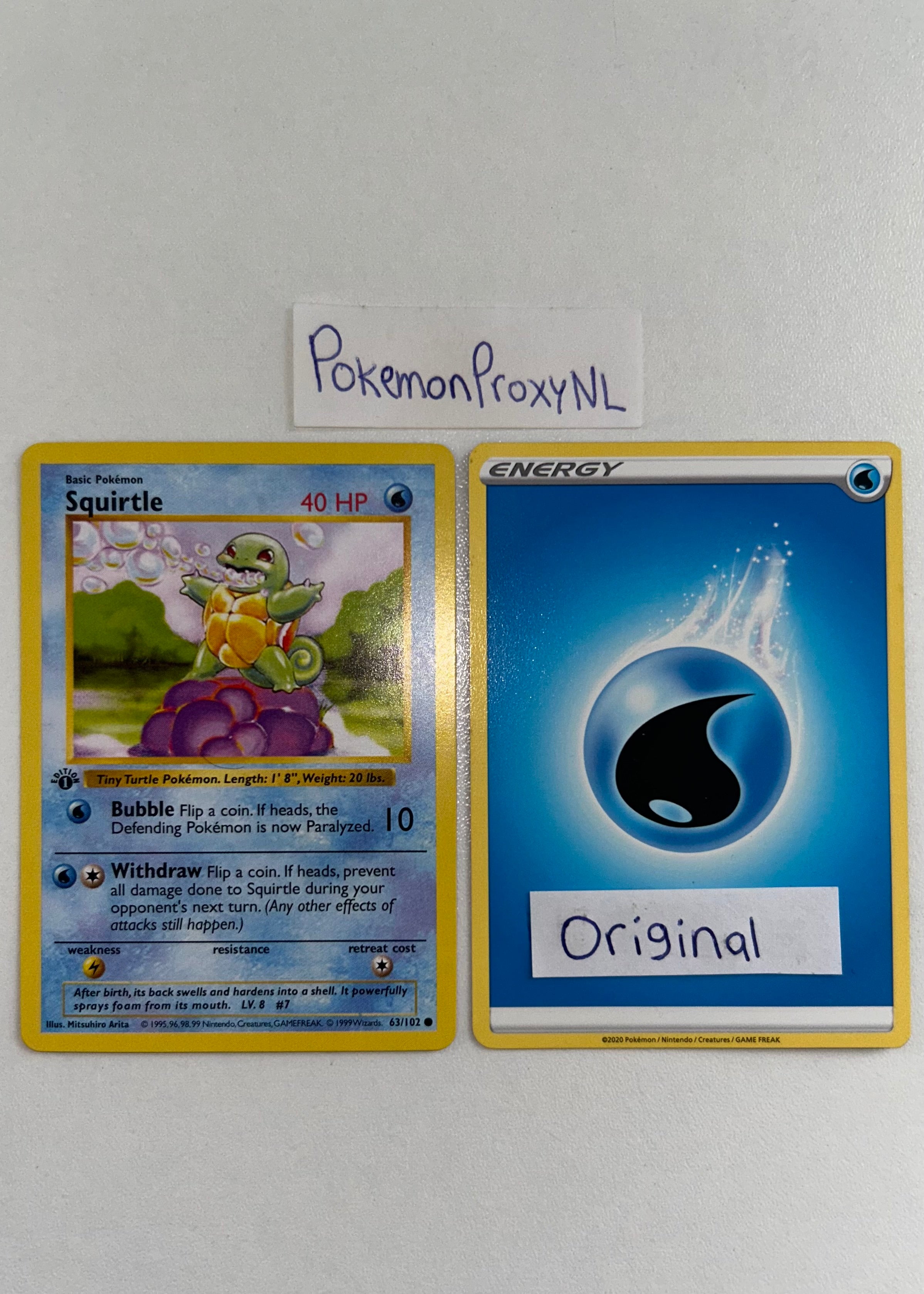 Base Set (First Edition) Booster with 11 cards / Base Set / 1999 / PROXY Pokémon TCG card(s)