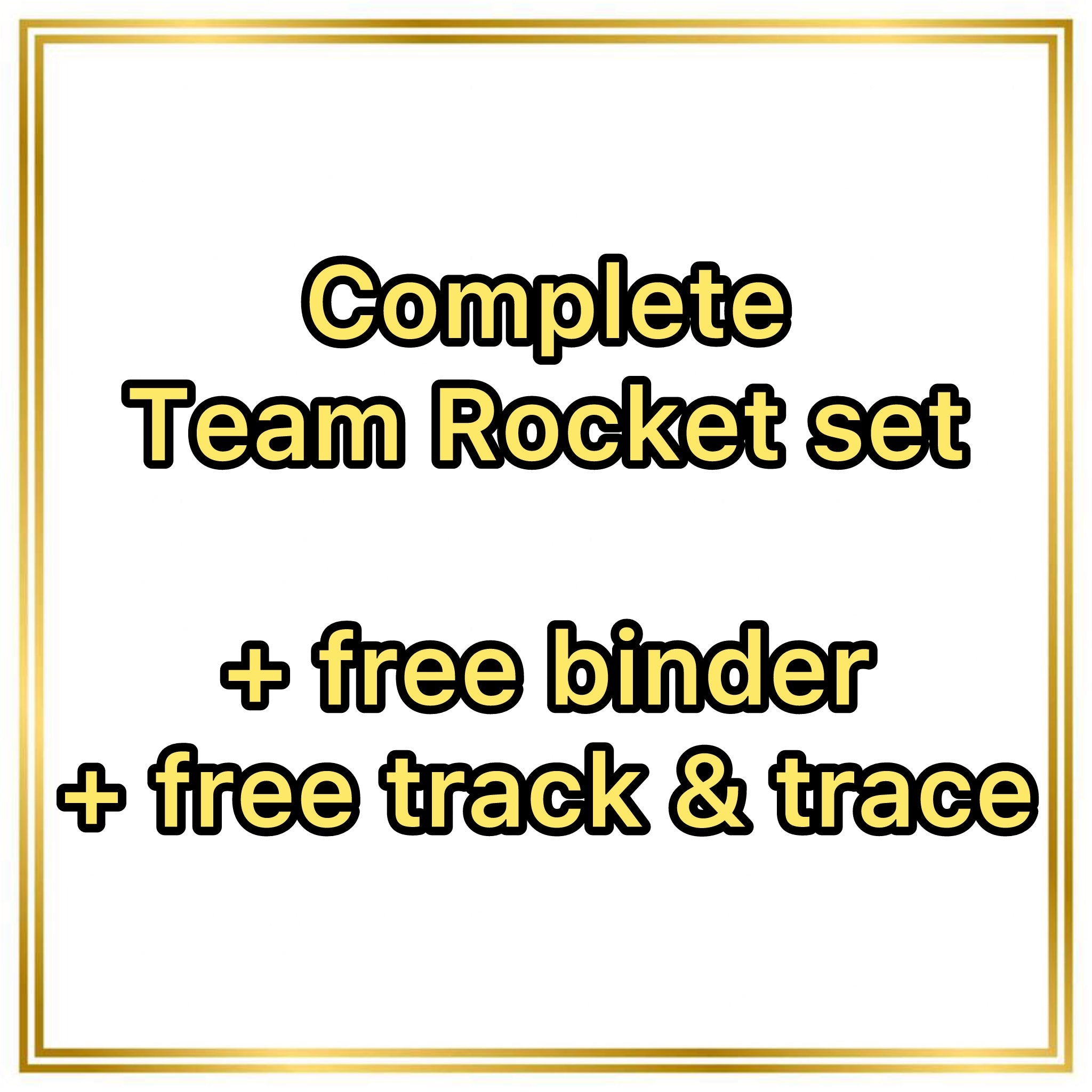 Complete set: Team Rocket Set (first edition) (RO) / 1/82 - 83/82 / 1999 / PROXY Pokémon TCG card(s)