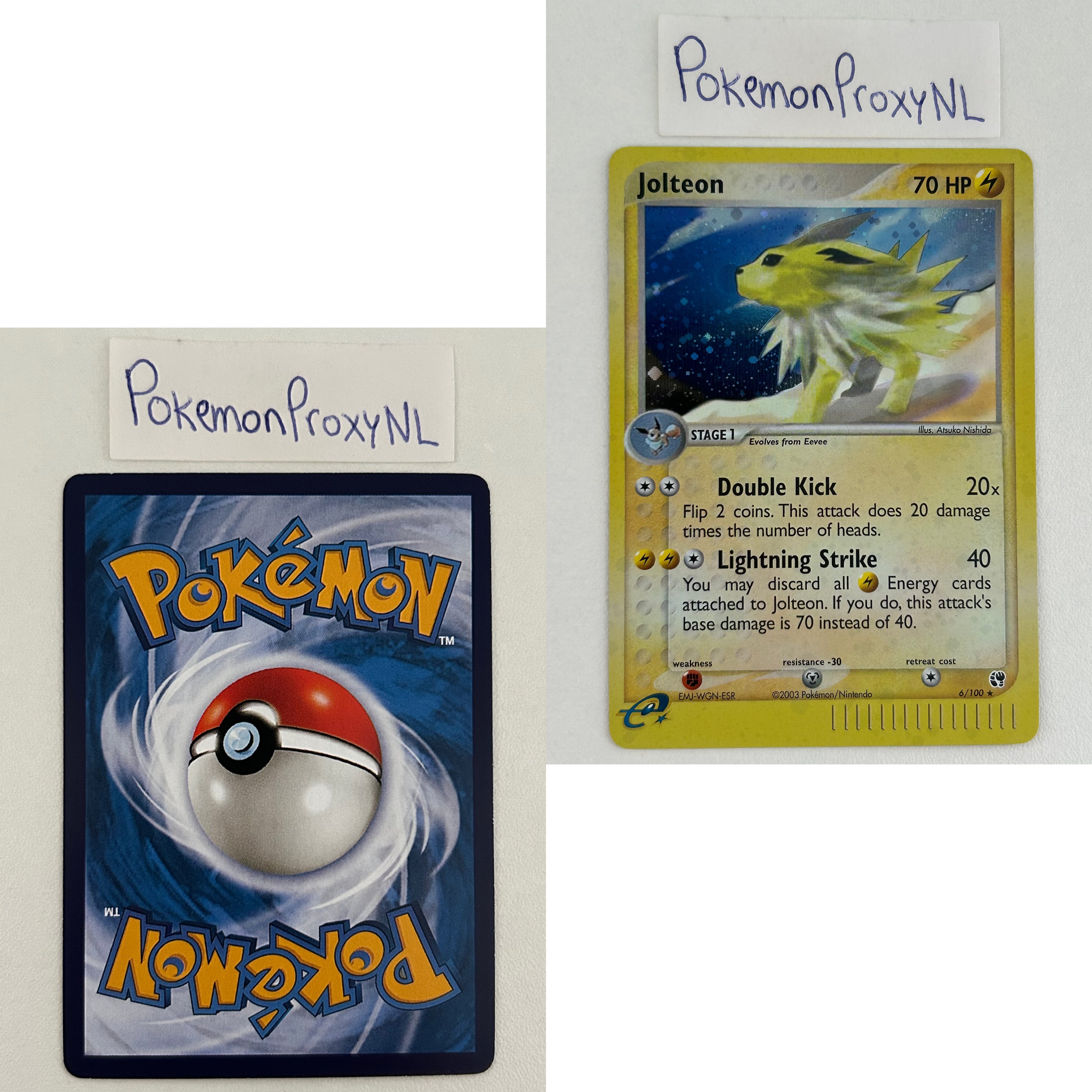 Sandstorm Set (SS) / 1/100 - 100/100 / 2003 / PROXY Pokémon TCG card(s)
