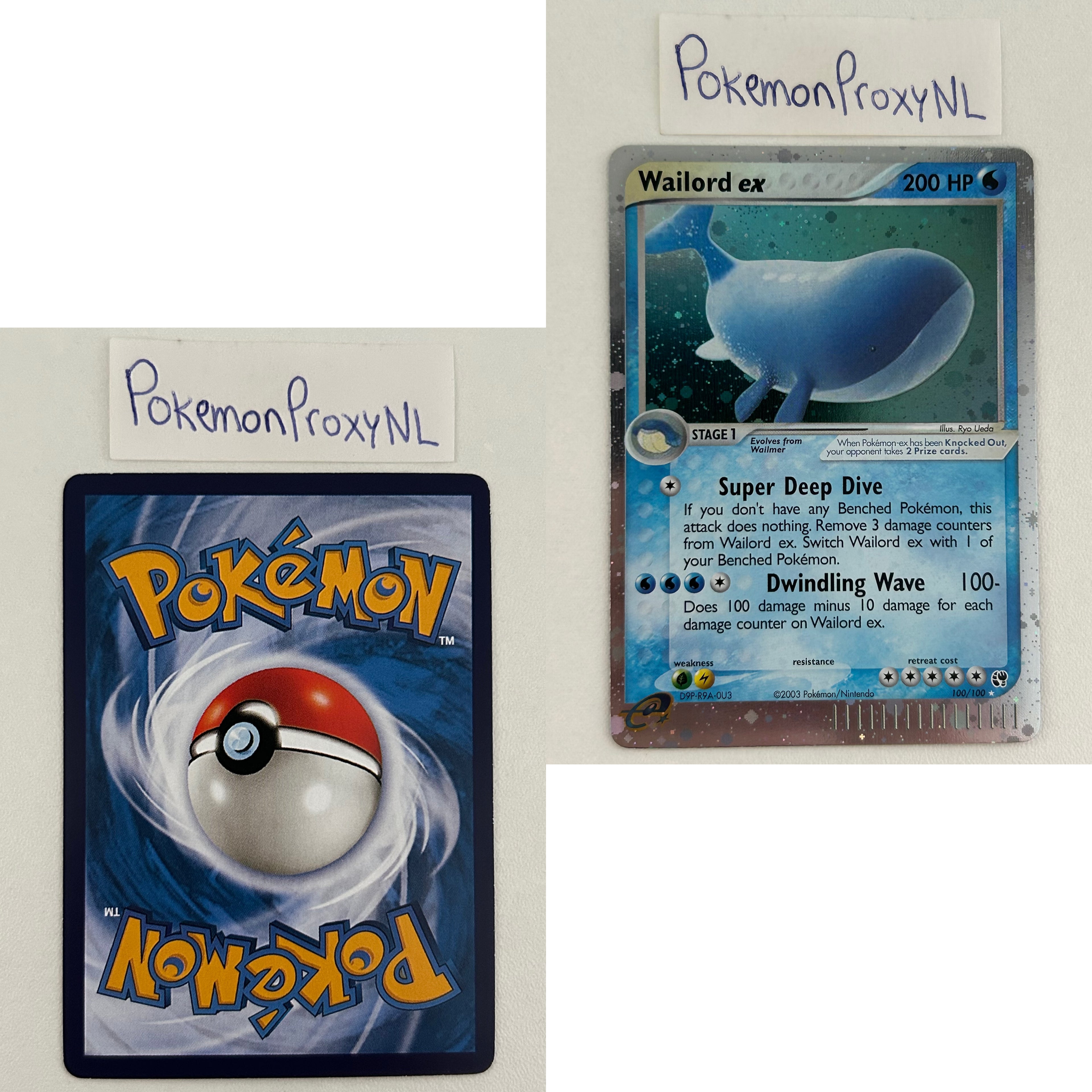 Sandstorm Set (SS) / 1/100 - 100/100 / 2003 / PROXY Pokémon TCG card(s)