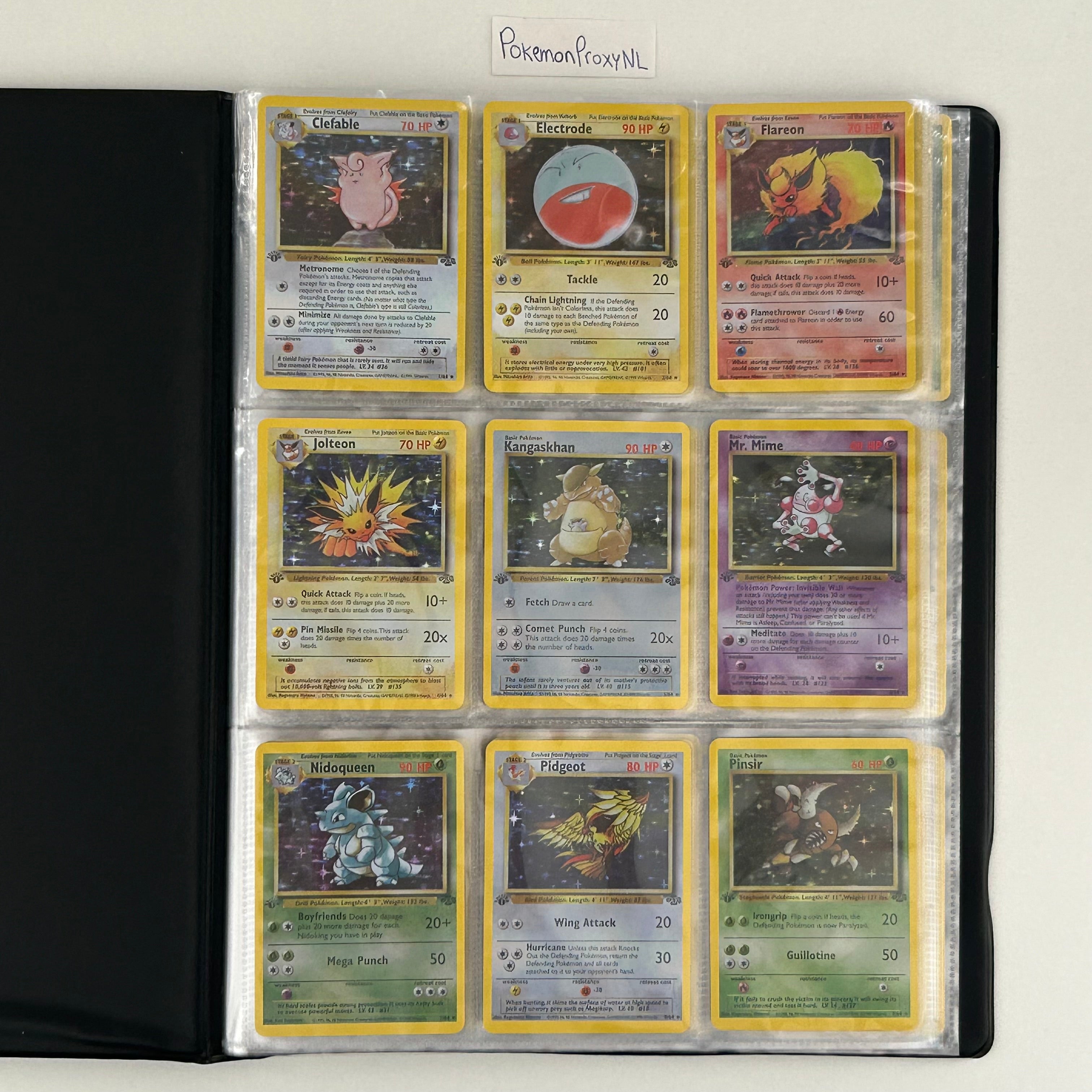 Complete set: Jungle Set (1st) bundle / 1/64 - 64/64 / 1999 / PROXY Pokémon TCG card(s)