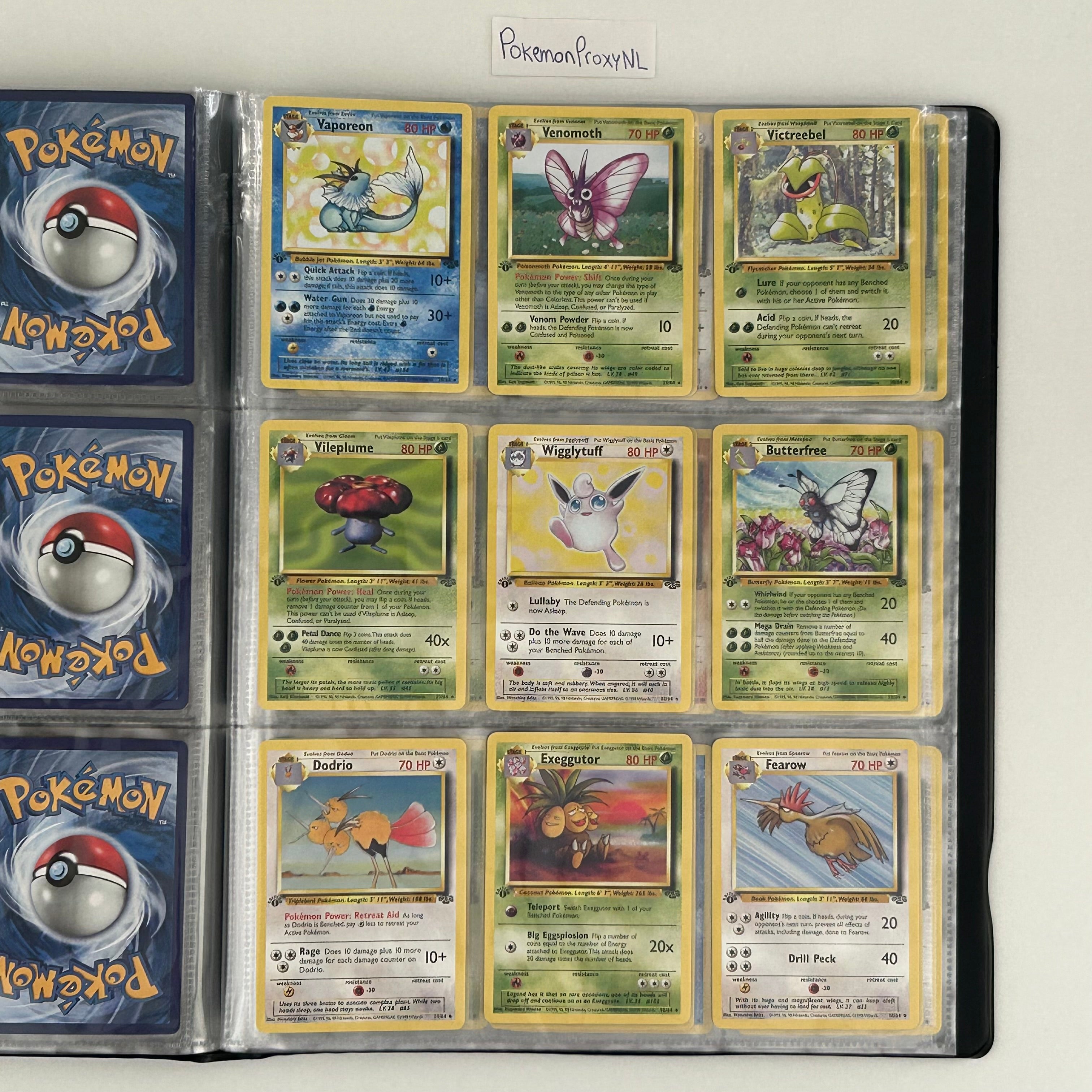 Complete set: Jungle Set (1st) bundle / 1/64 - 64/64 / 1999 / PROXY Pokémon TCG card(s)