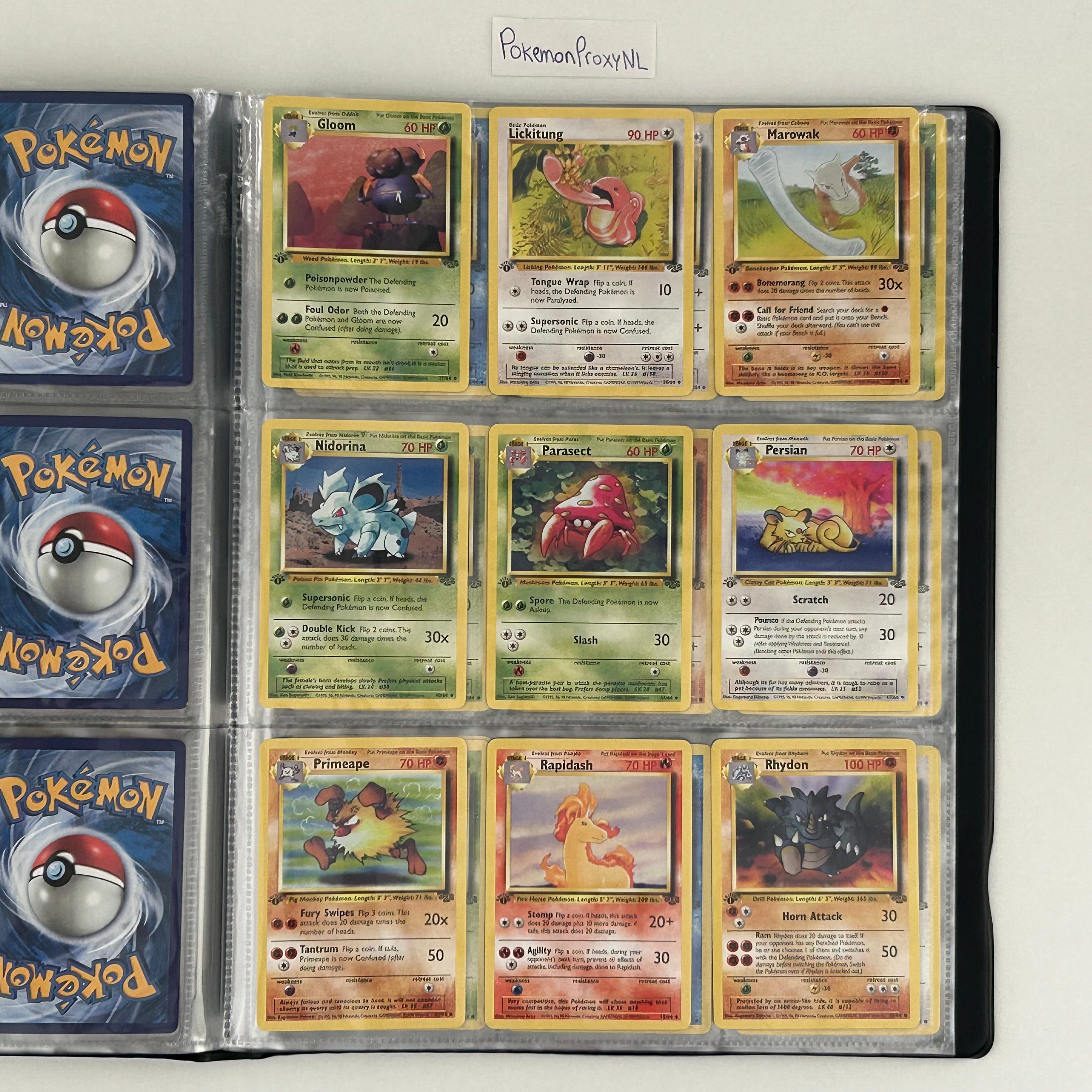 Complete set: Jungle Set (1st) bundle / 1/64 - 64/64 / 1999 / PROXY Pokémon TCG card(s)