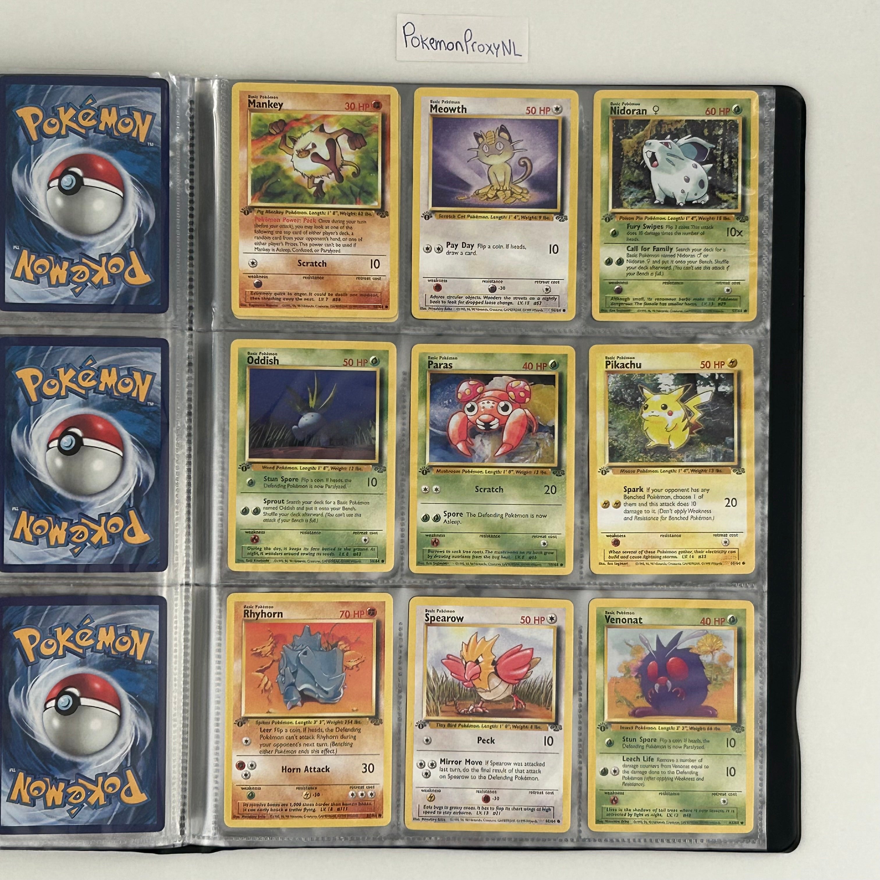 Complete set: Jungle Set (1st) bundle / 1/64 - 64/64 / 1999 / PROXY Pokémon TCG card(s)