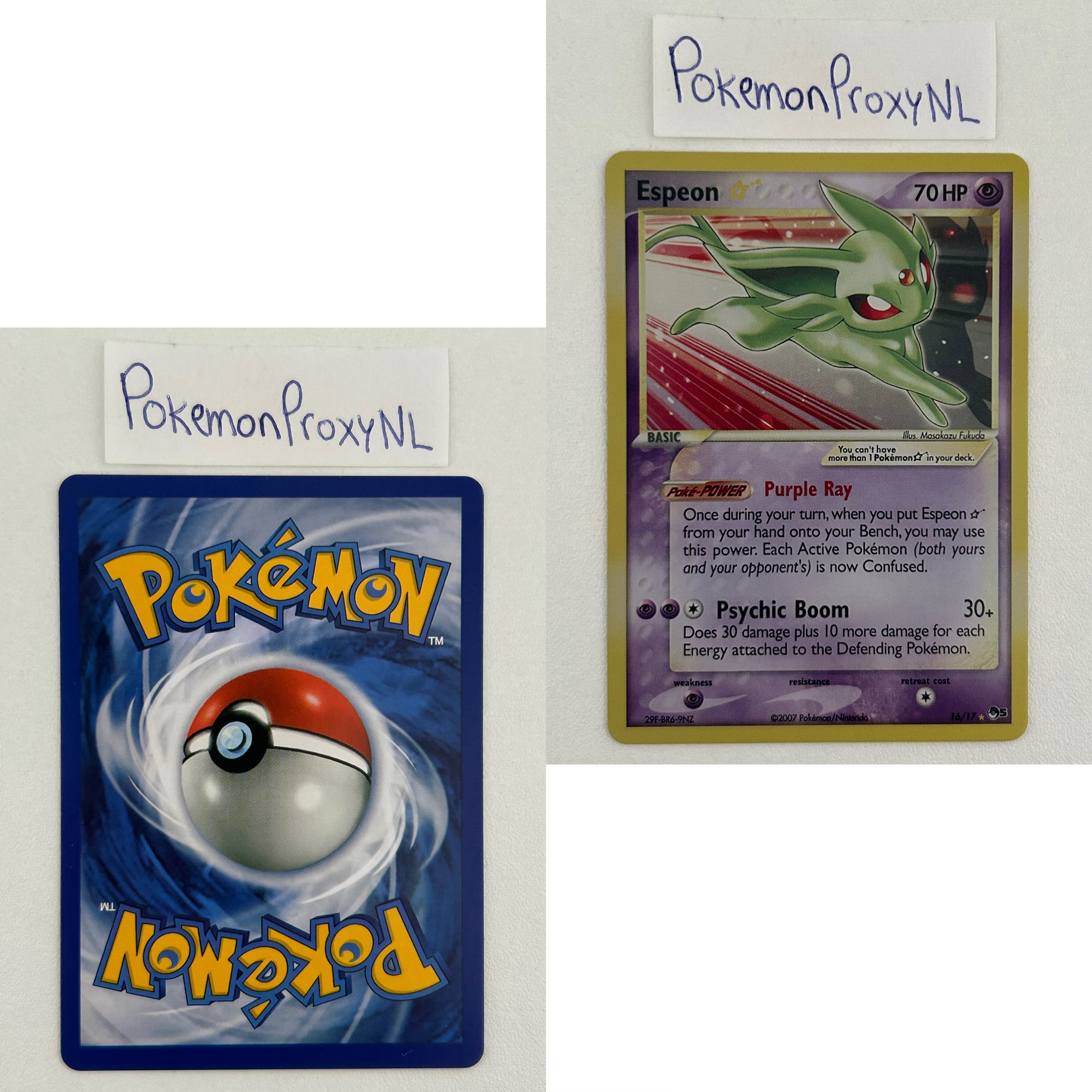 POP Series 5 Set (P5) / 1/17 - 17/17 / 2007 / PROXY Pokémon TCG card(s)