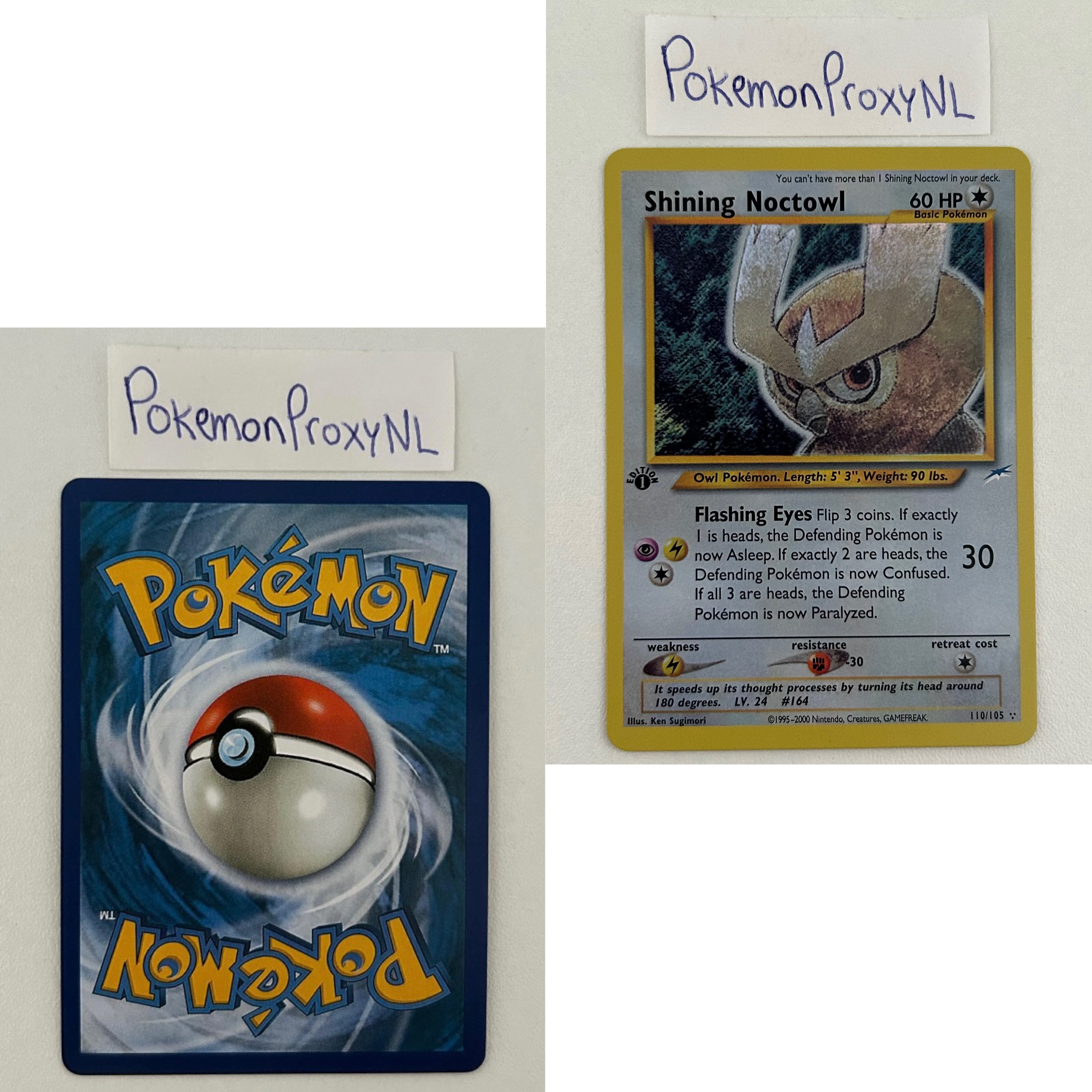 Neo Destiny Set (first edition) (N4) / 1/105 - 113/105 / 2002 / PROXY Pokémon TCG card(s)