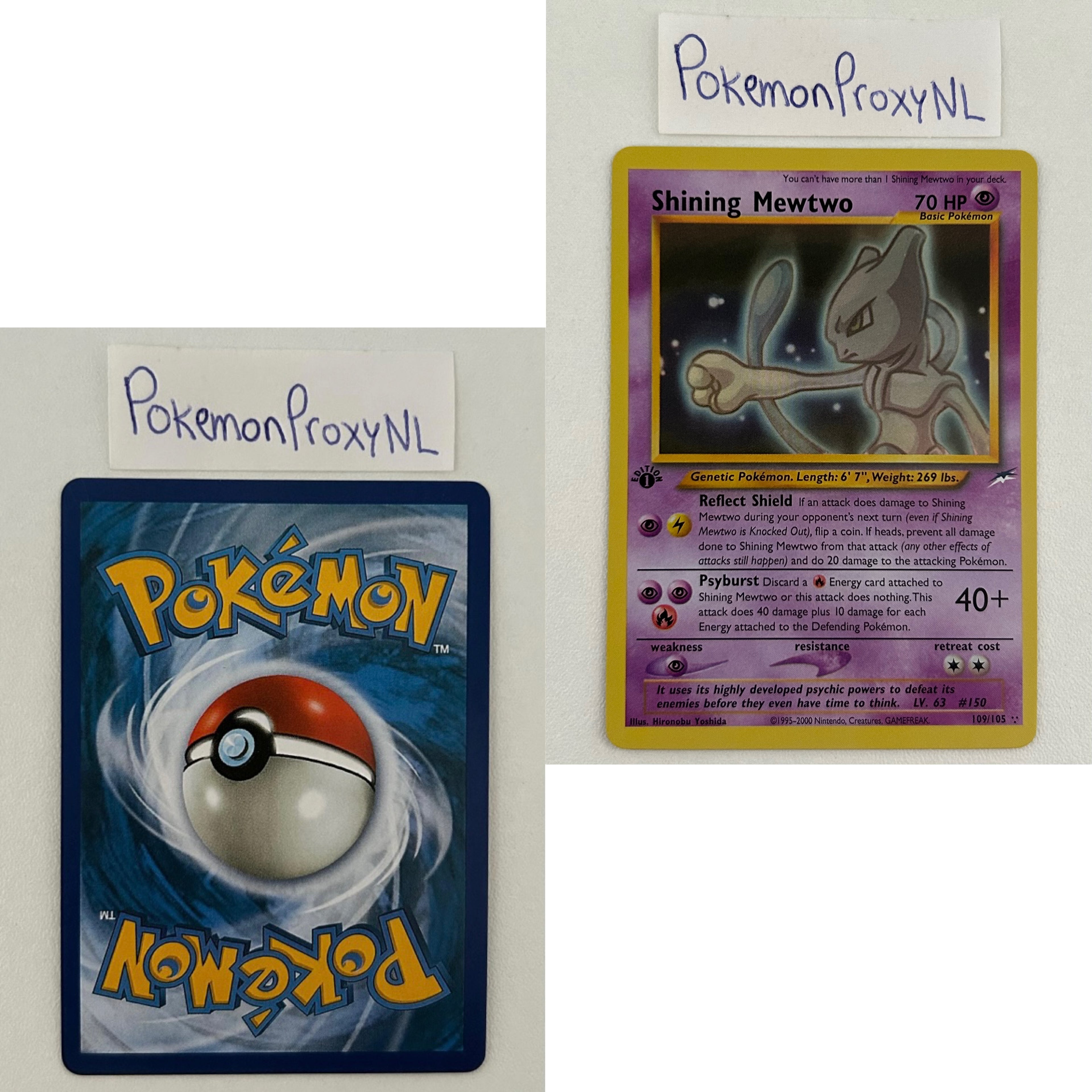 Neo Destiny Set (first edition) (N4) / 1/105 - 113/105 / 2002 / PROXY Pokémon TCG card(s)